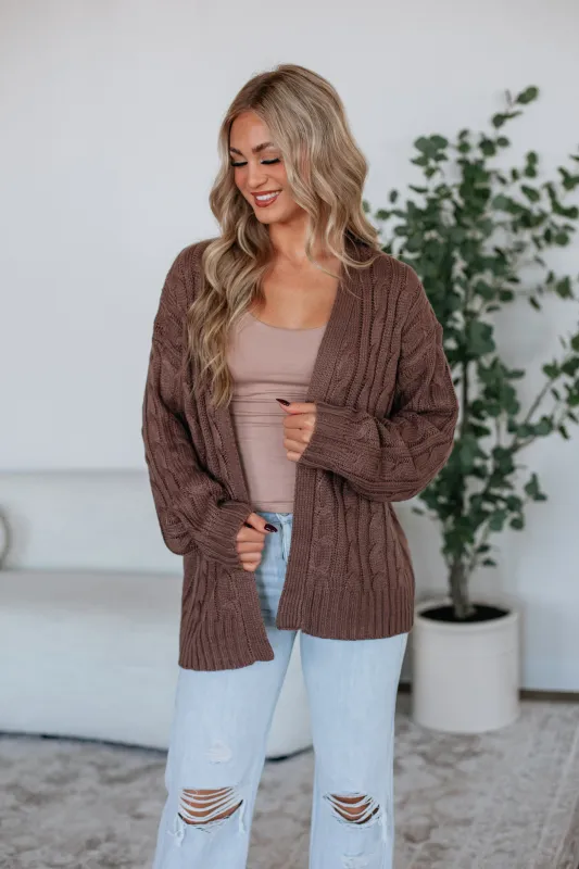 Shelly Cable Knit Cardigan sold by Wild Oak Boutique