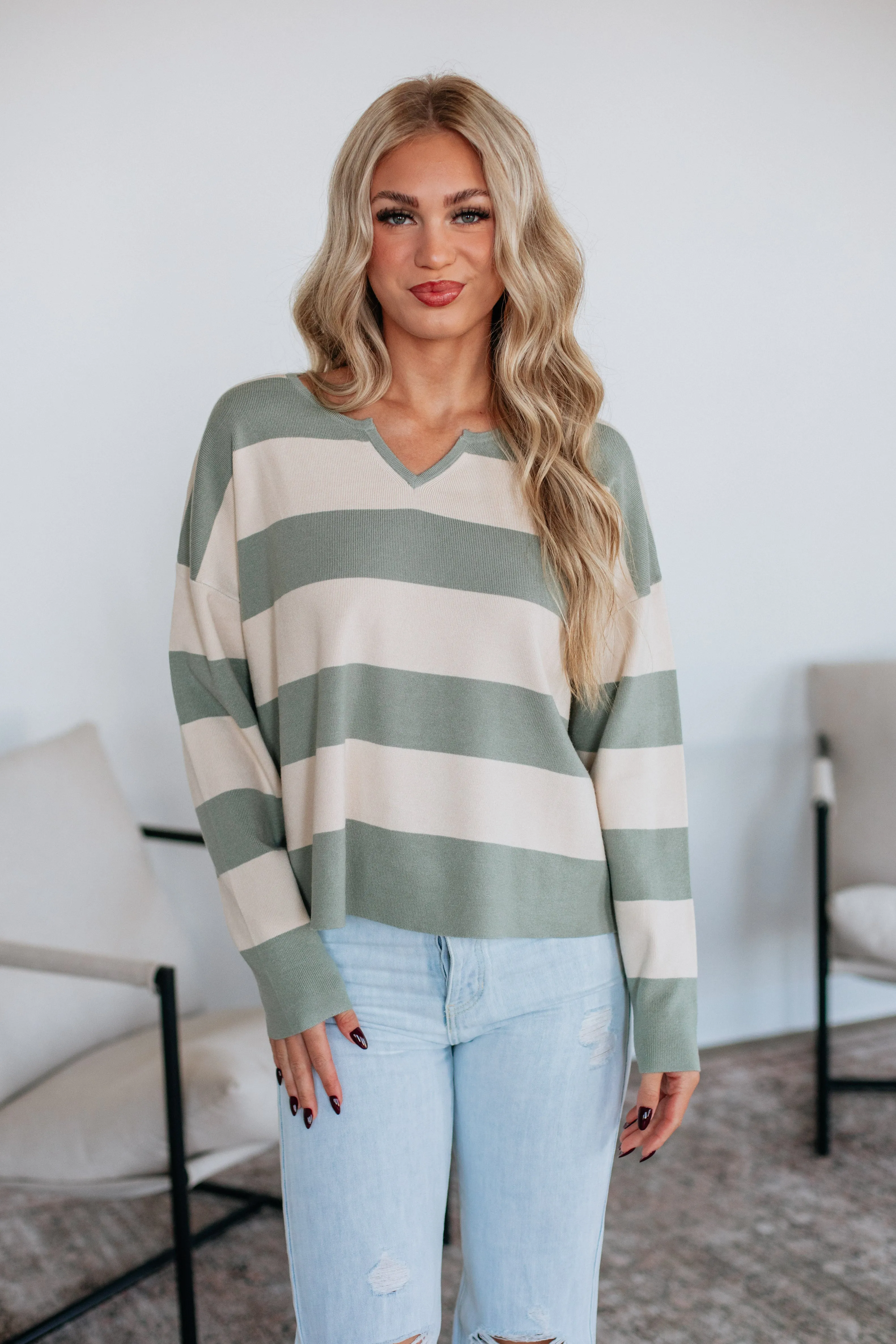Janise Striped Sweater sold by Wild Oak Boutique product image thumbnail 4