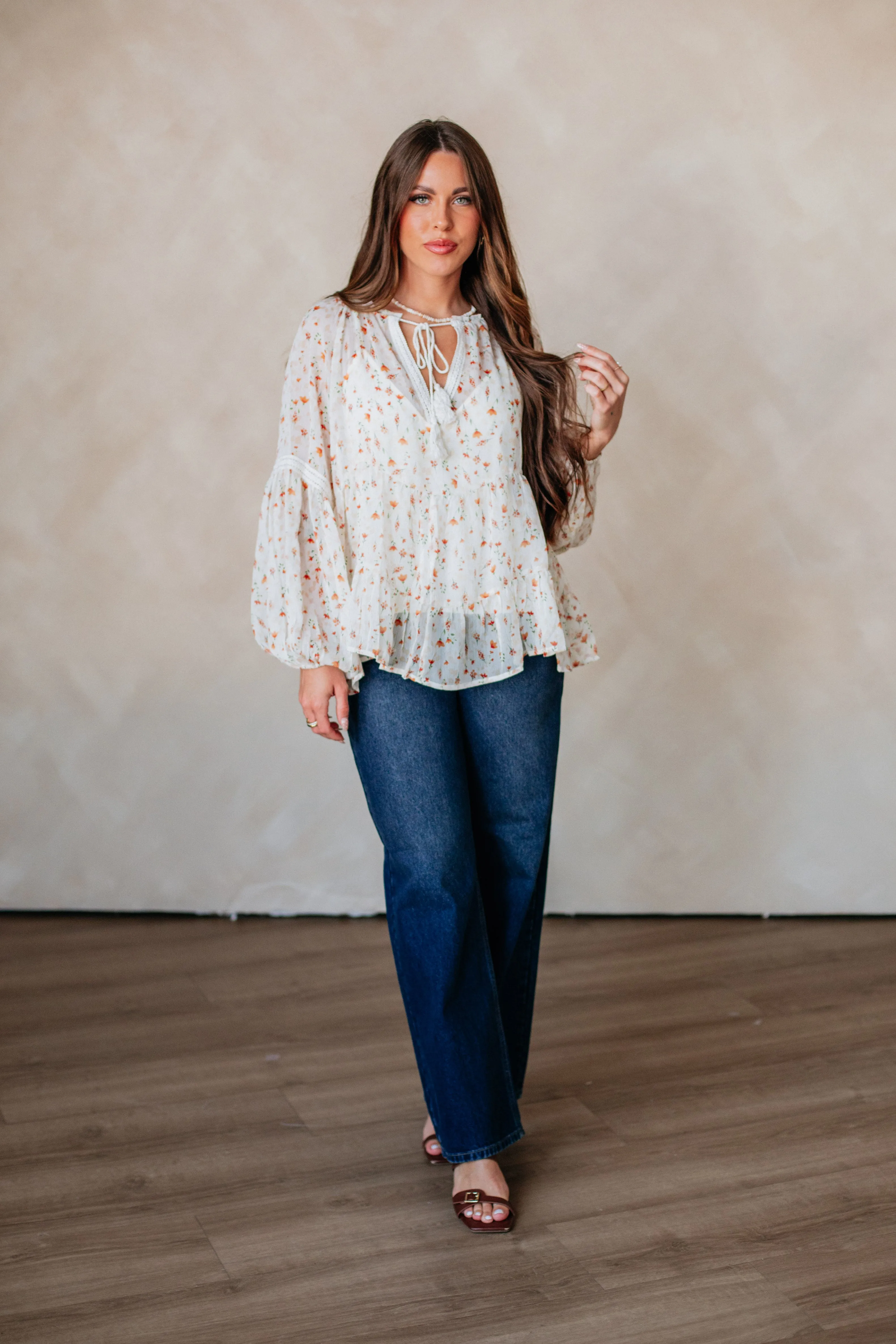 Astriella Floral Top sold by Wild Oak Boutique product image thumbnail 4