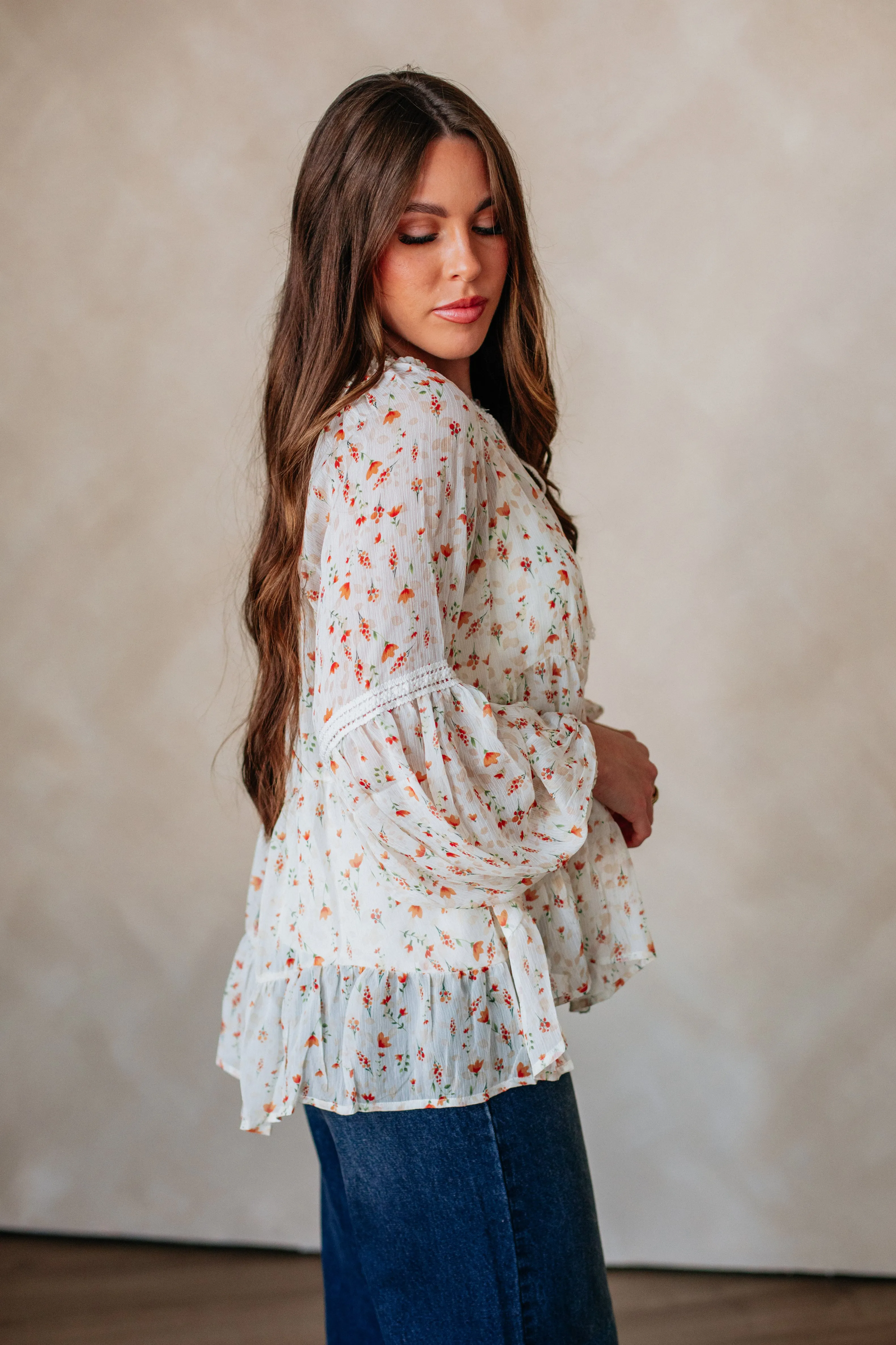 Astriella Floral Top sold by Wild Oak Boutique product image thumbnail 5