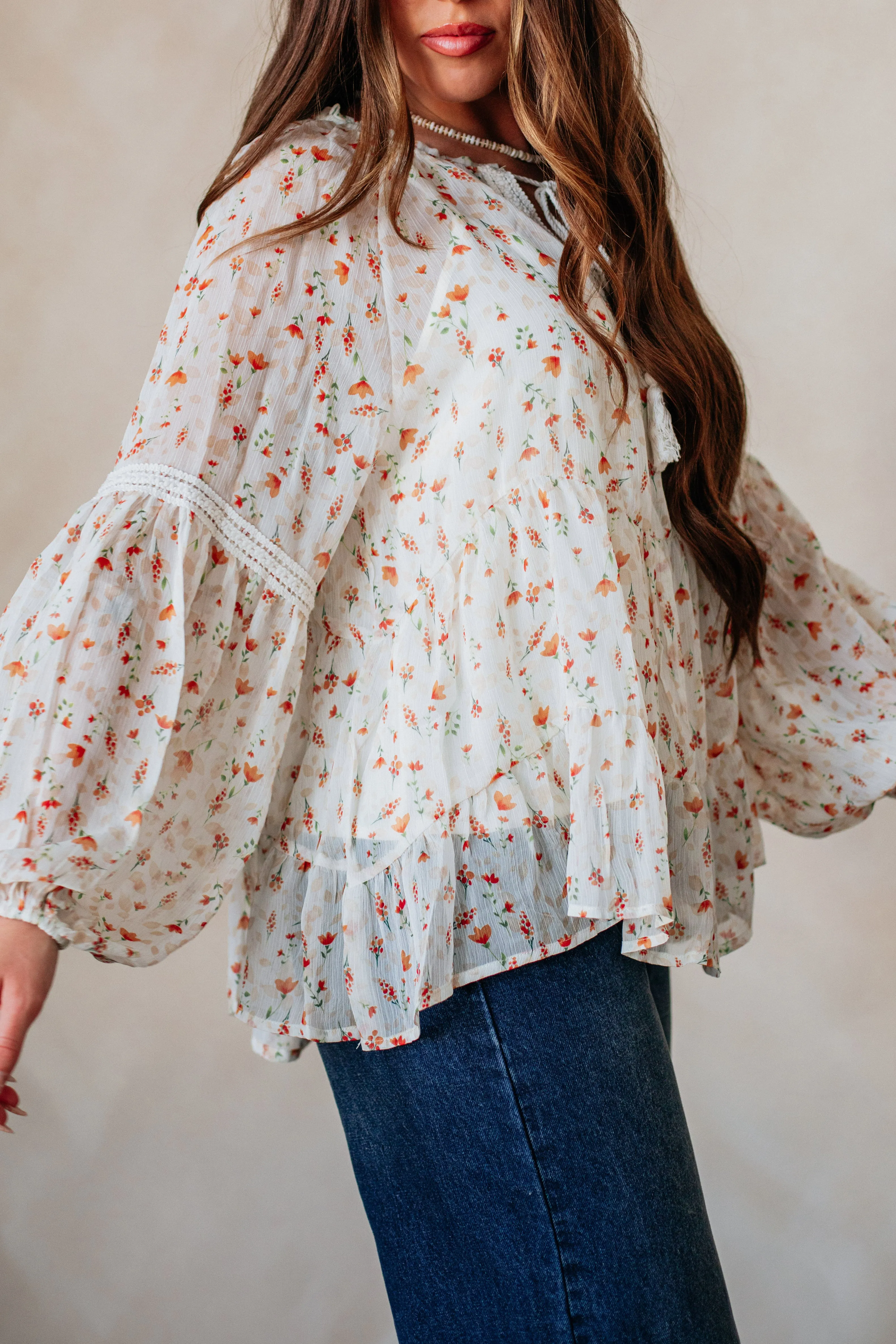 Astriella Floral Top sold by Wild Oak Boutique product image thumbnail 2