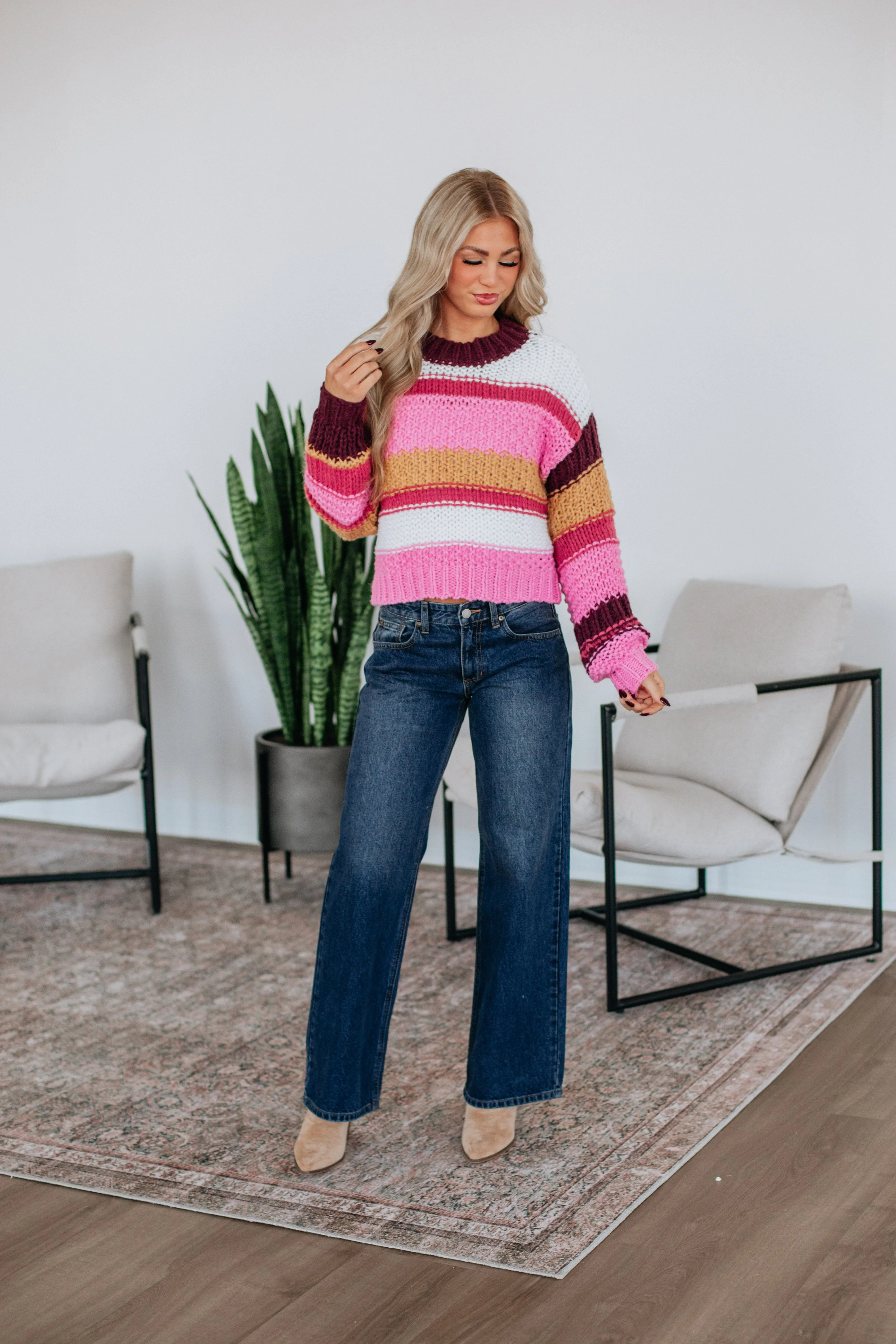 Arica Striped Sweater sold by Wild Oak Boutique product image thumbnail 4