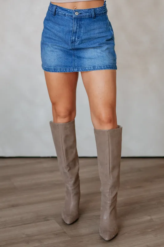 Jaila Denim Skirt sold by Wild Oak Boutique