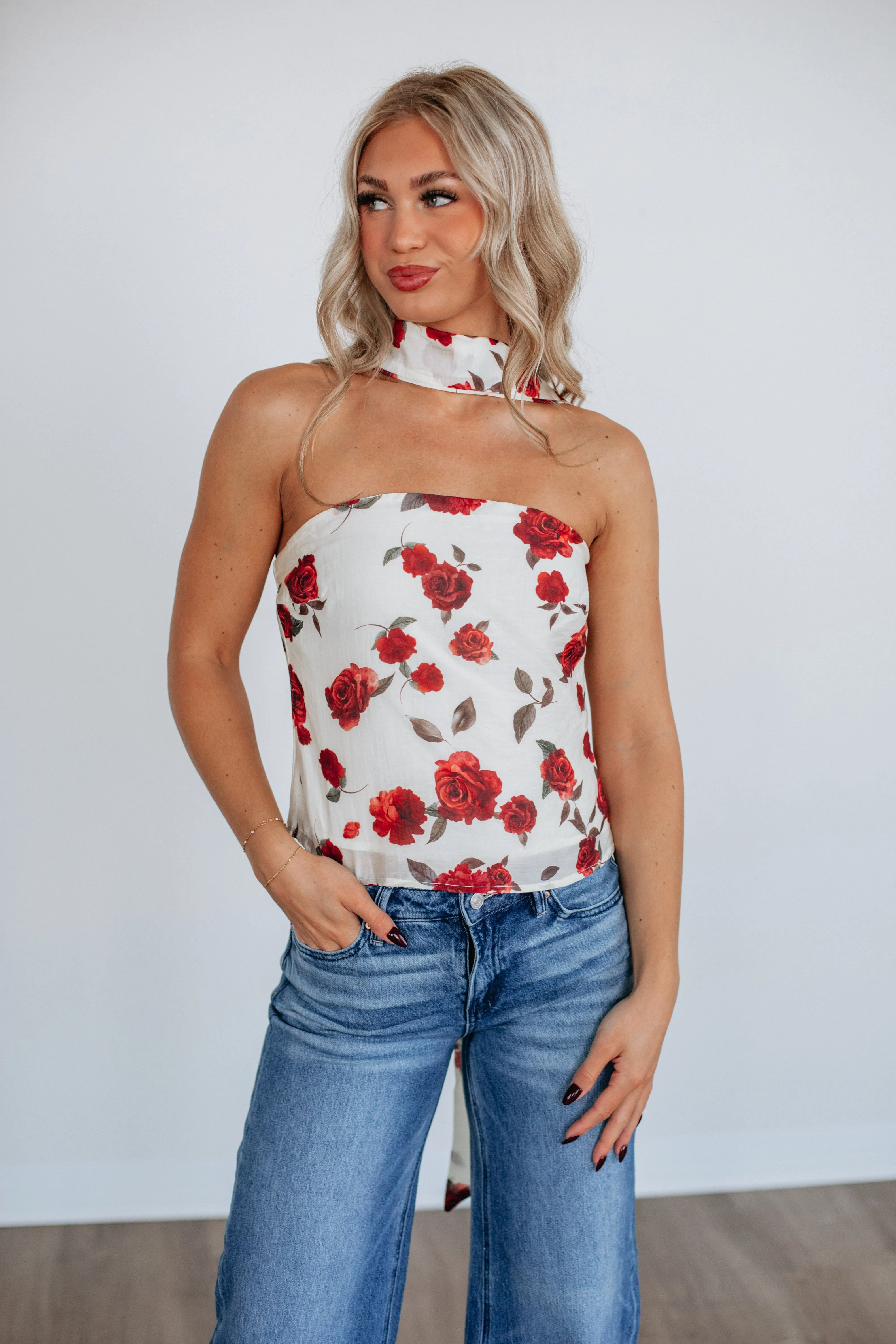 Astrielle Floral Top sold by Wild Oak Boutique