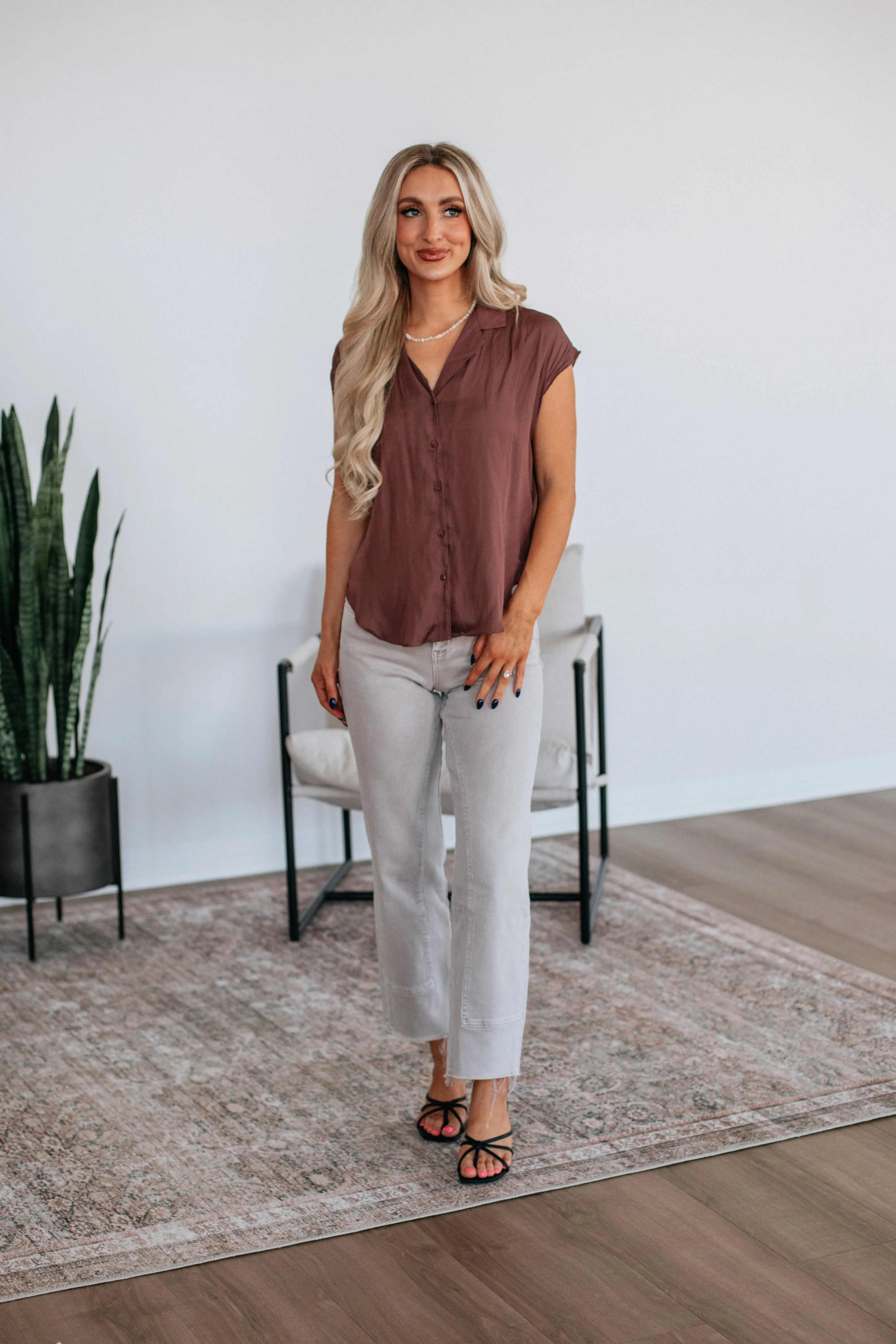 Kym Button Down Blouse sold by Wild Oak Boutique product image thumbnail 2