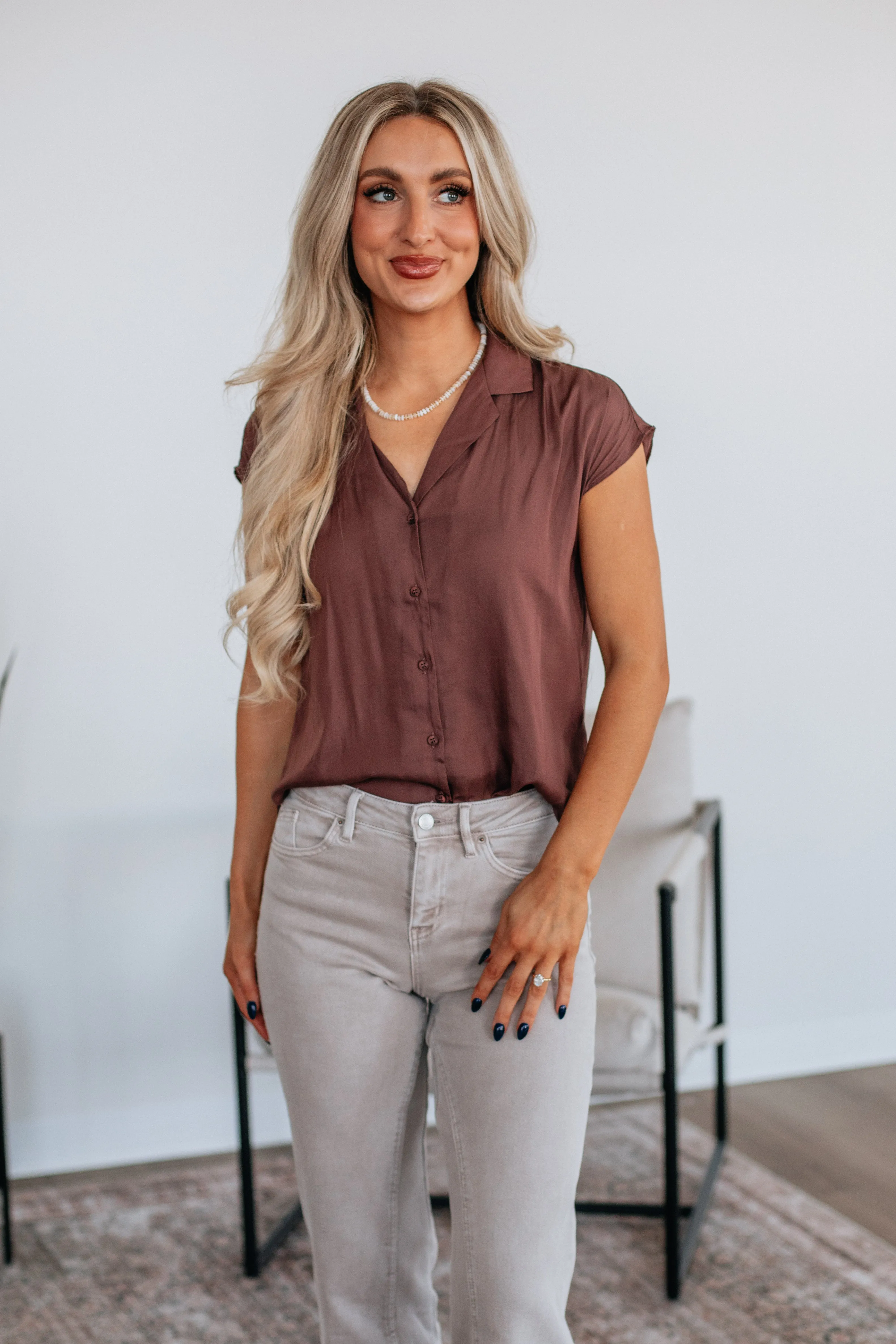 Kym Button Down Blouse sold by Wild Oak Boutique product image thumbnail 3
