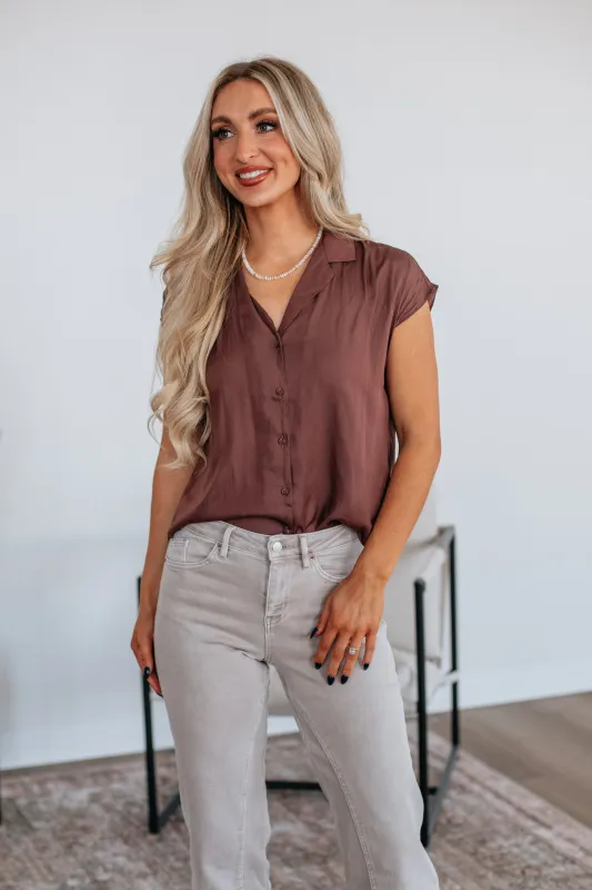 Kym Button Down Blouse sold by Wild Oak Boutique