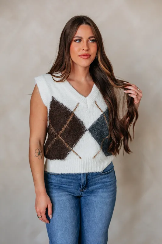 Kaelan Sweater Vest sold by Wild Oak Boutique