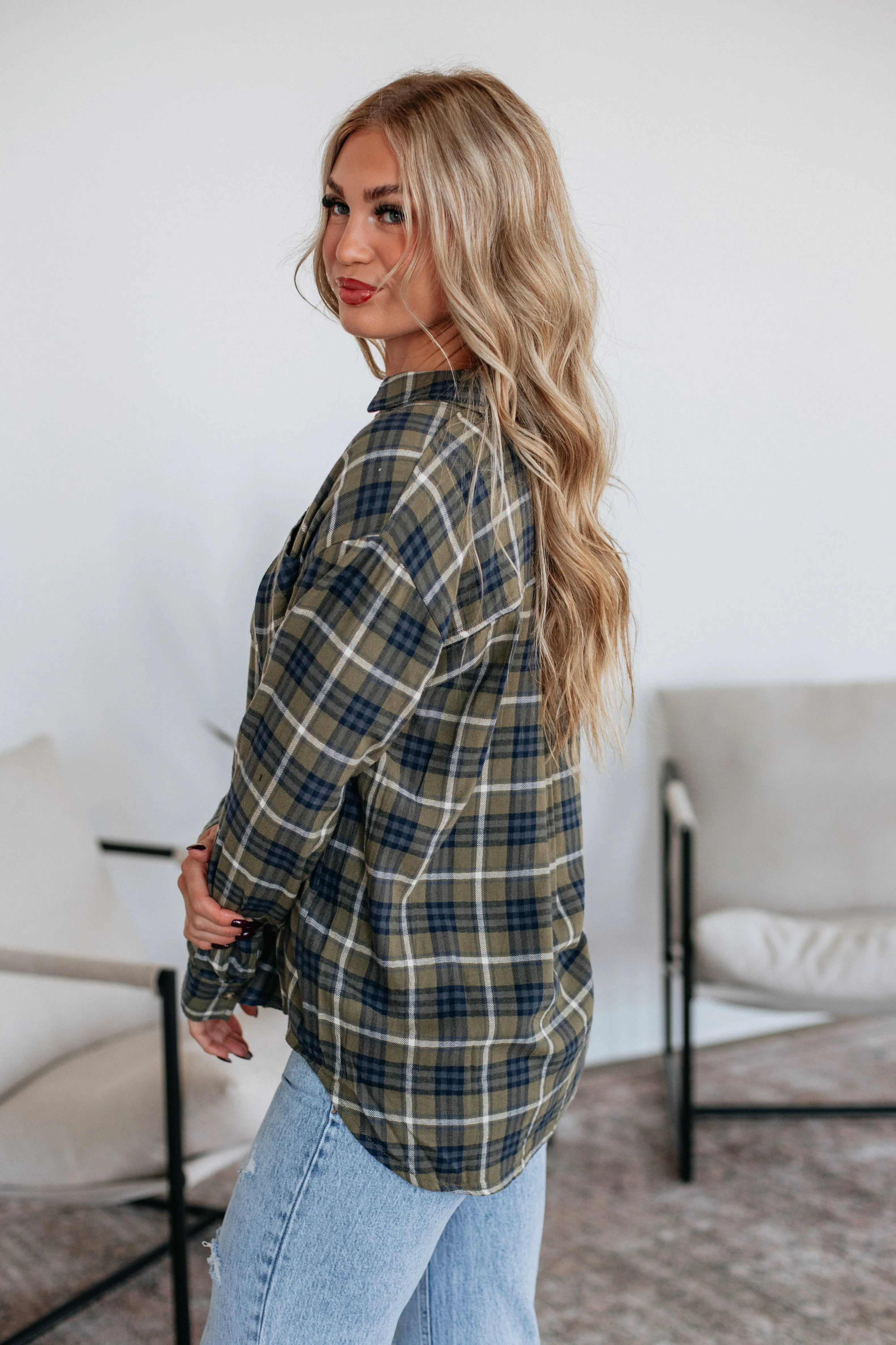 Fischer Flannel Top sold by Wild Oak Boutique product image thumbnail 3