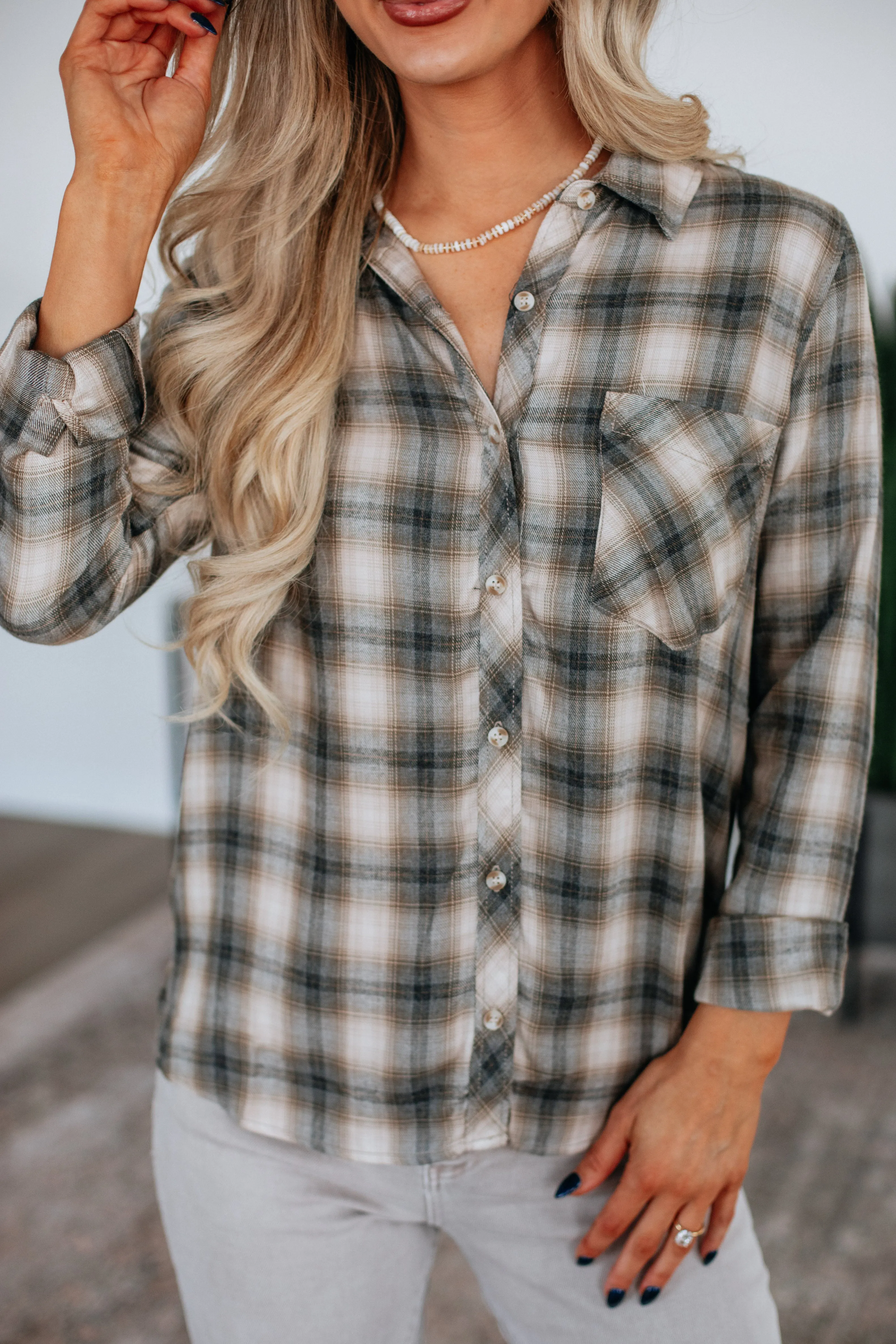 Corby Flannel Top sold by Wild Oak Boutique product image thumbnail 2