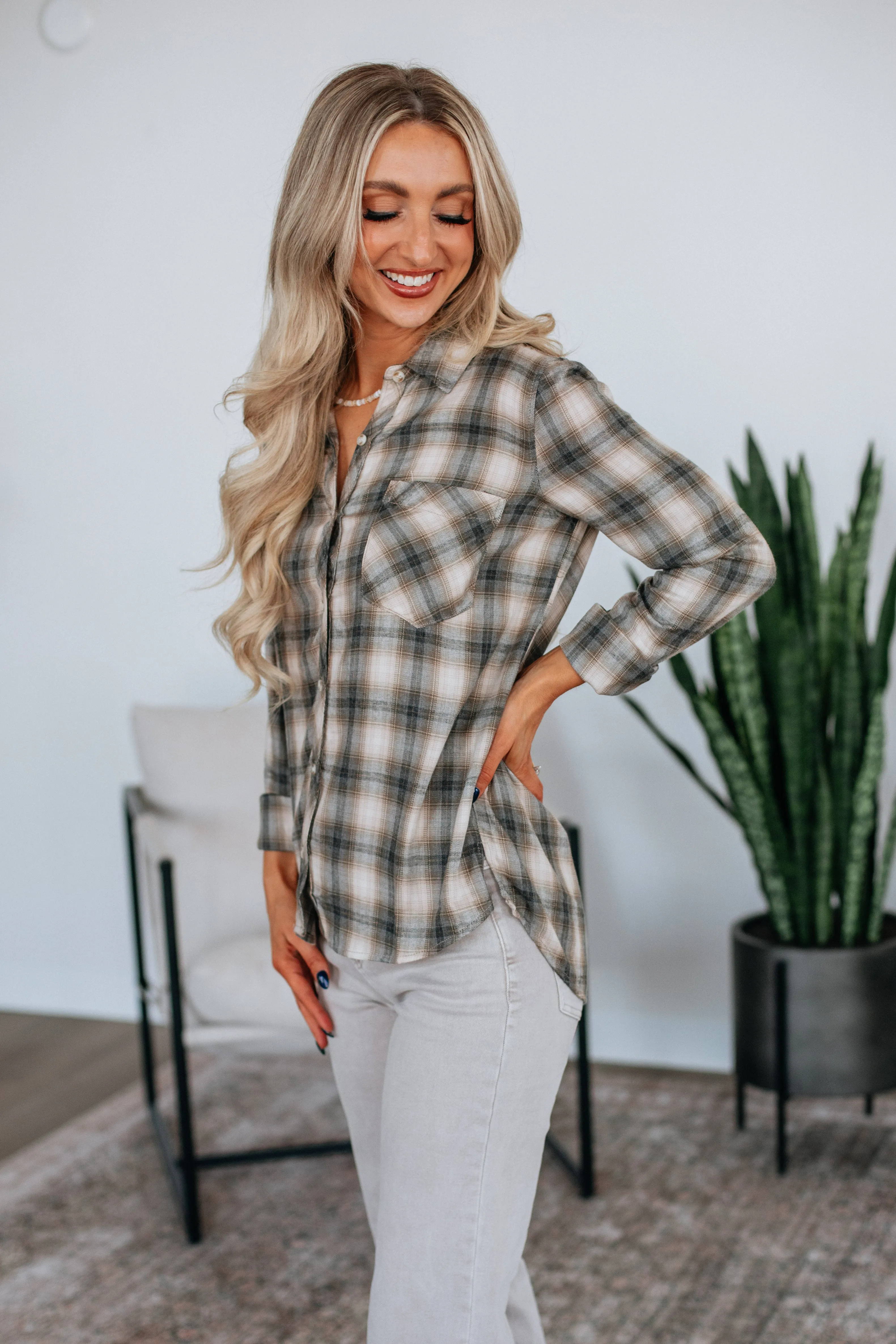 Corby Flannel Top sold by Wild Oak Boutique product image thumbnail 4