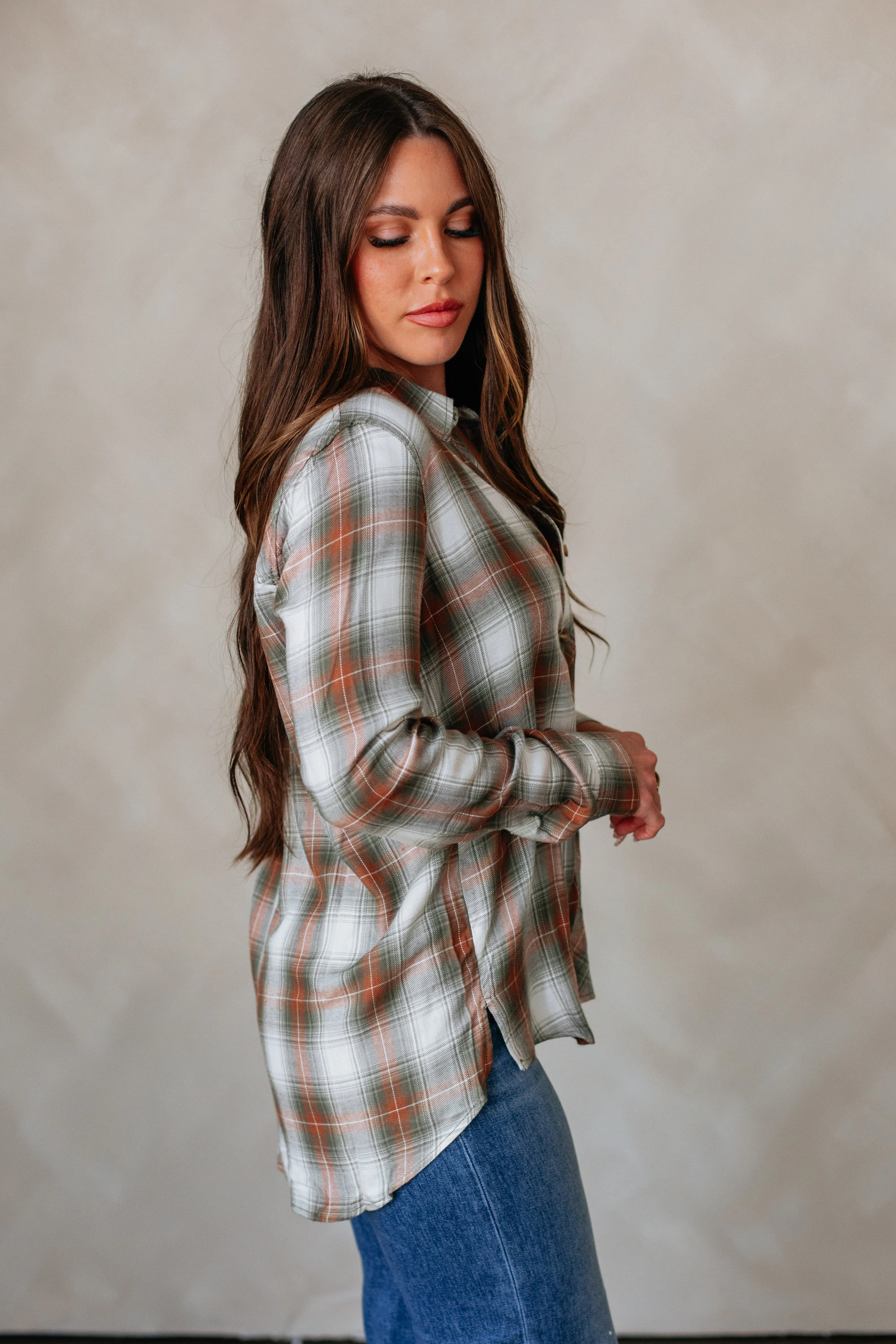 Charli Flannel Top sold by Wild Oak Boutique product image thumbnail 3