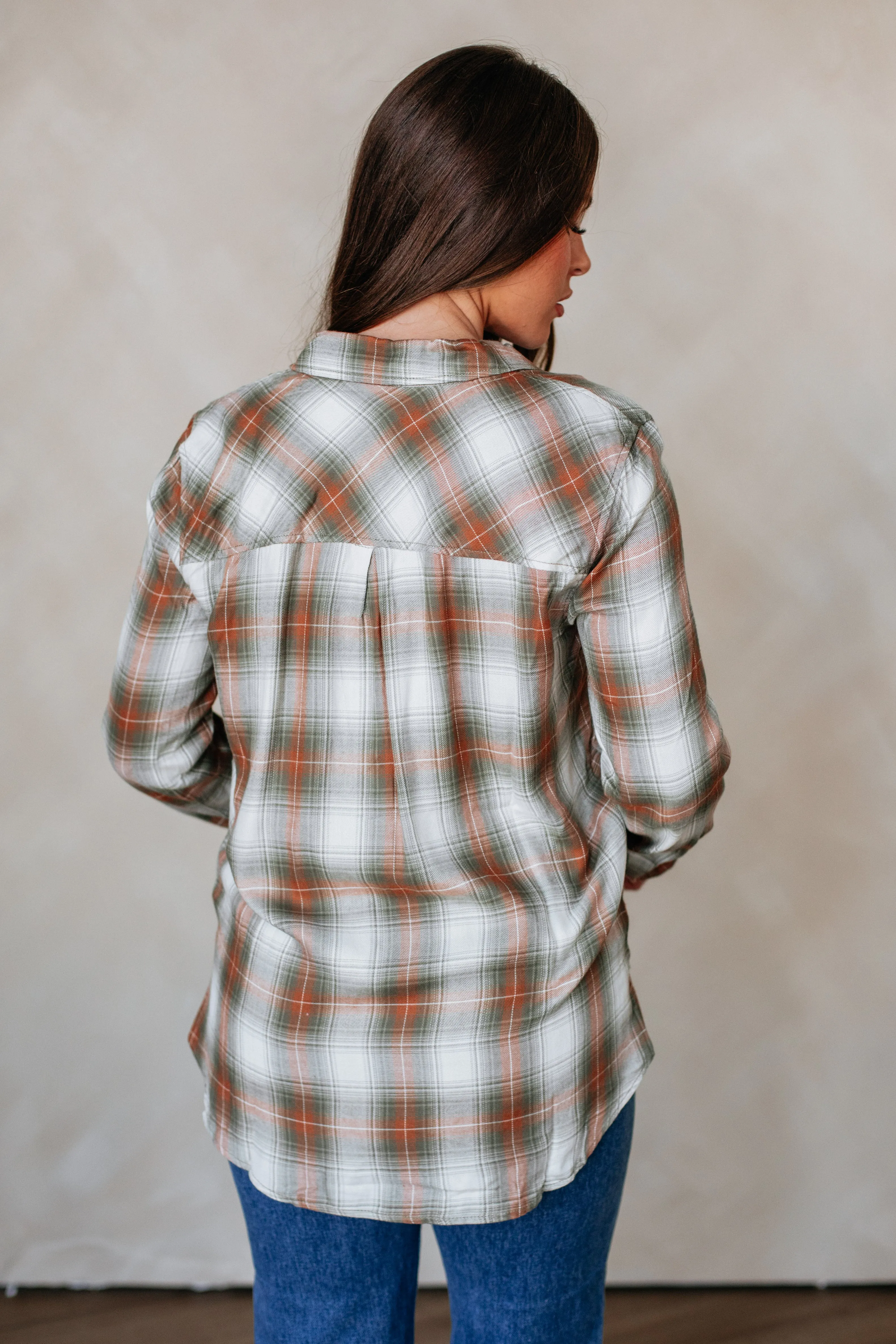 Charli Flannel Top sold by Wild Oak Boutique product image thumbnail 5