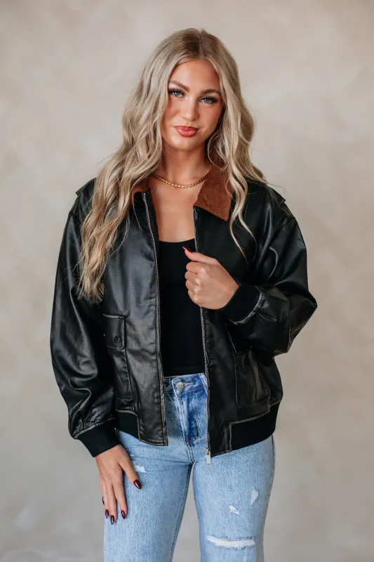 Brandon Bomber Jacket sold by Wild Oak Boutique