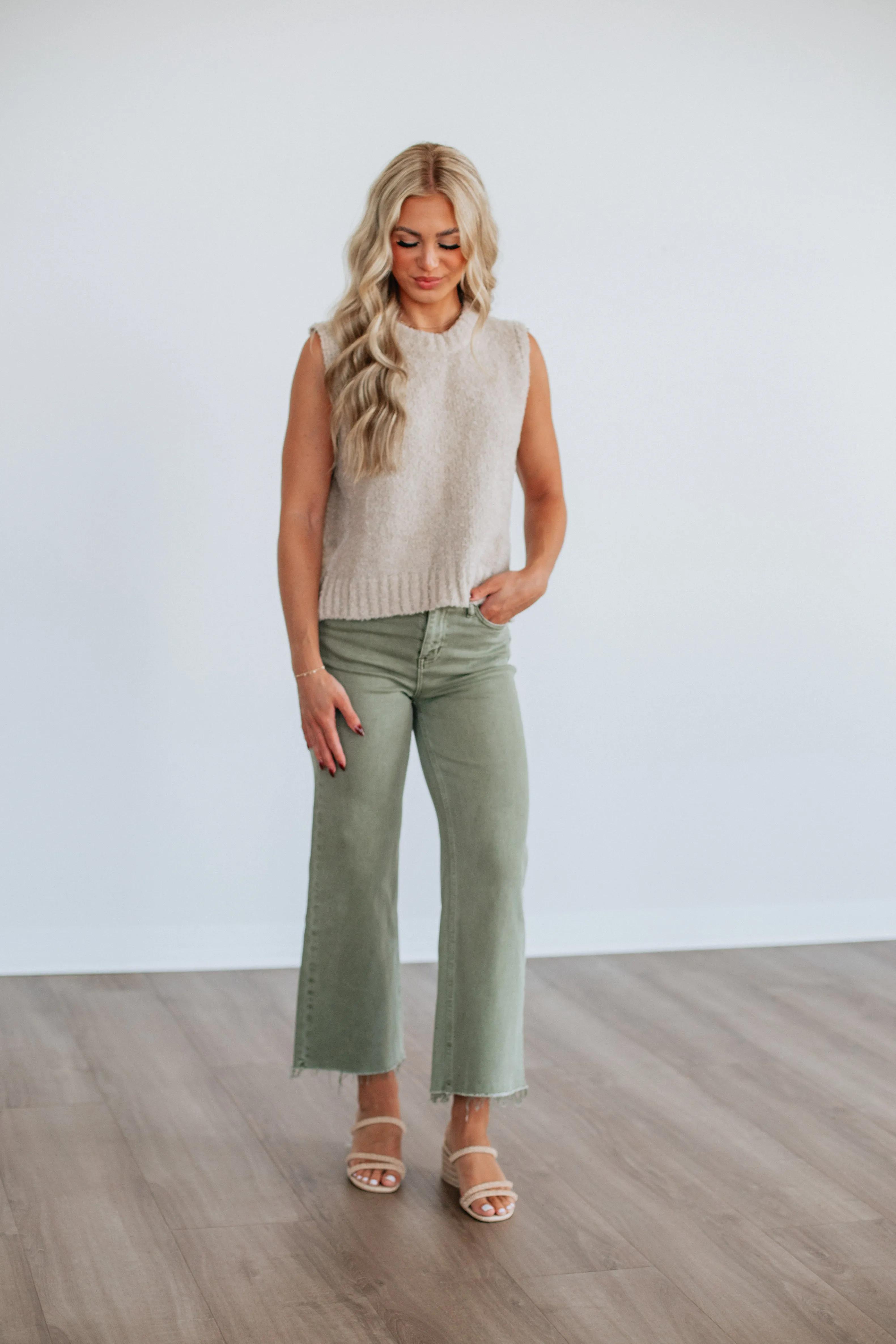 Lyndon Sweater Vest - Natural sold by Wild Oak Boutique product image thumbnail 3