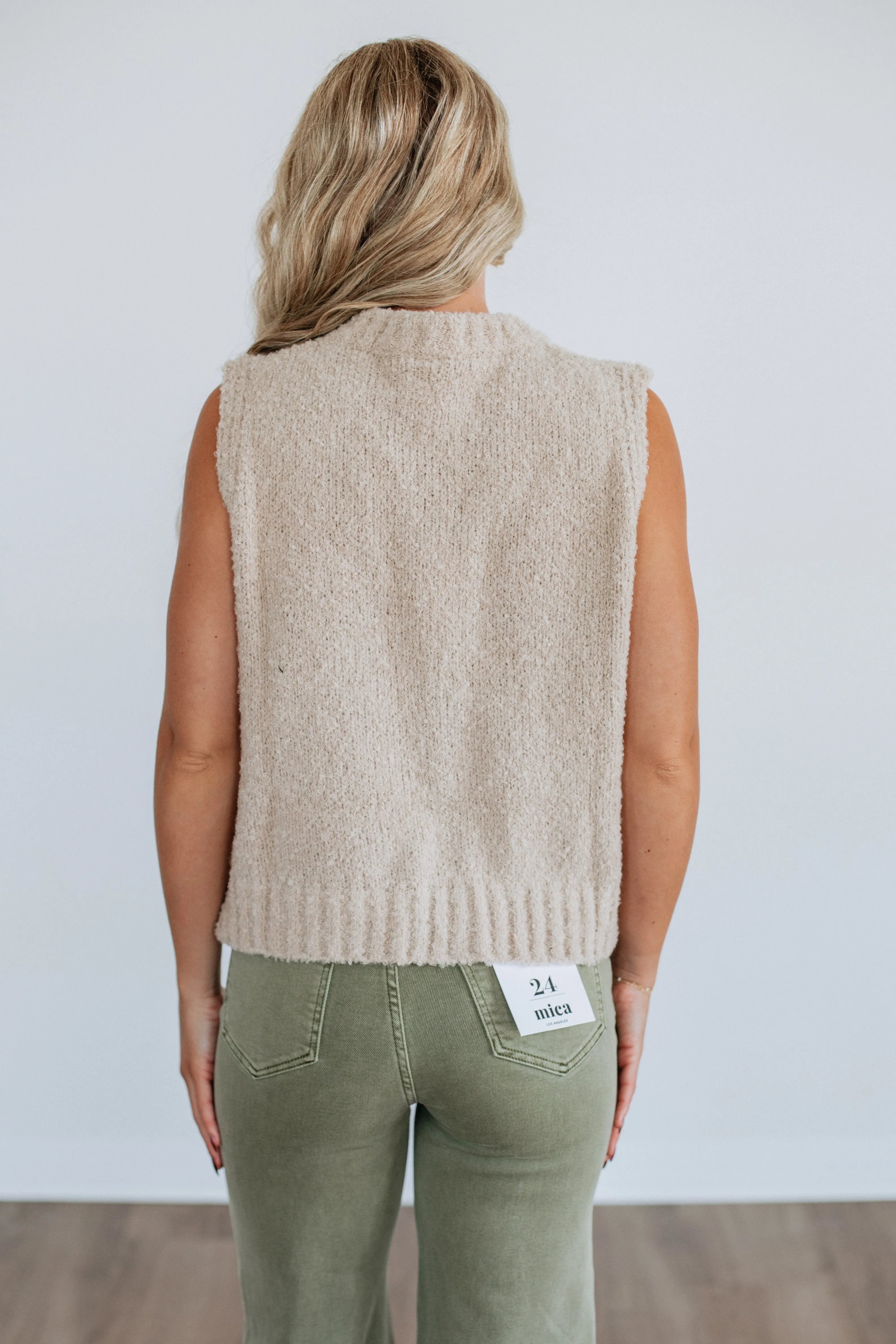 Lyndon Sweater Vest - Natural sold by Wild Oak Boutique product image thumbnail 4