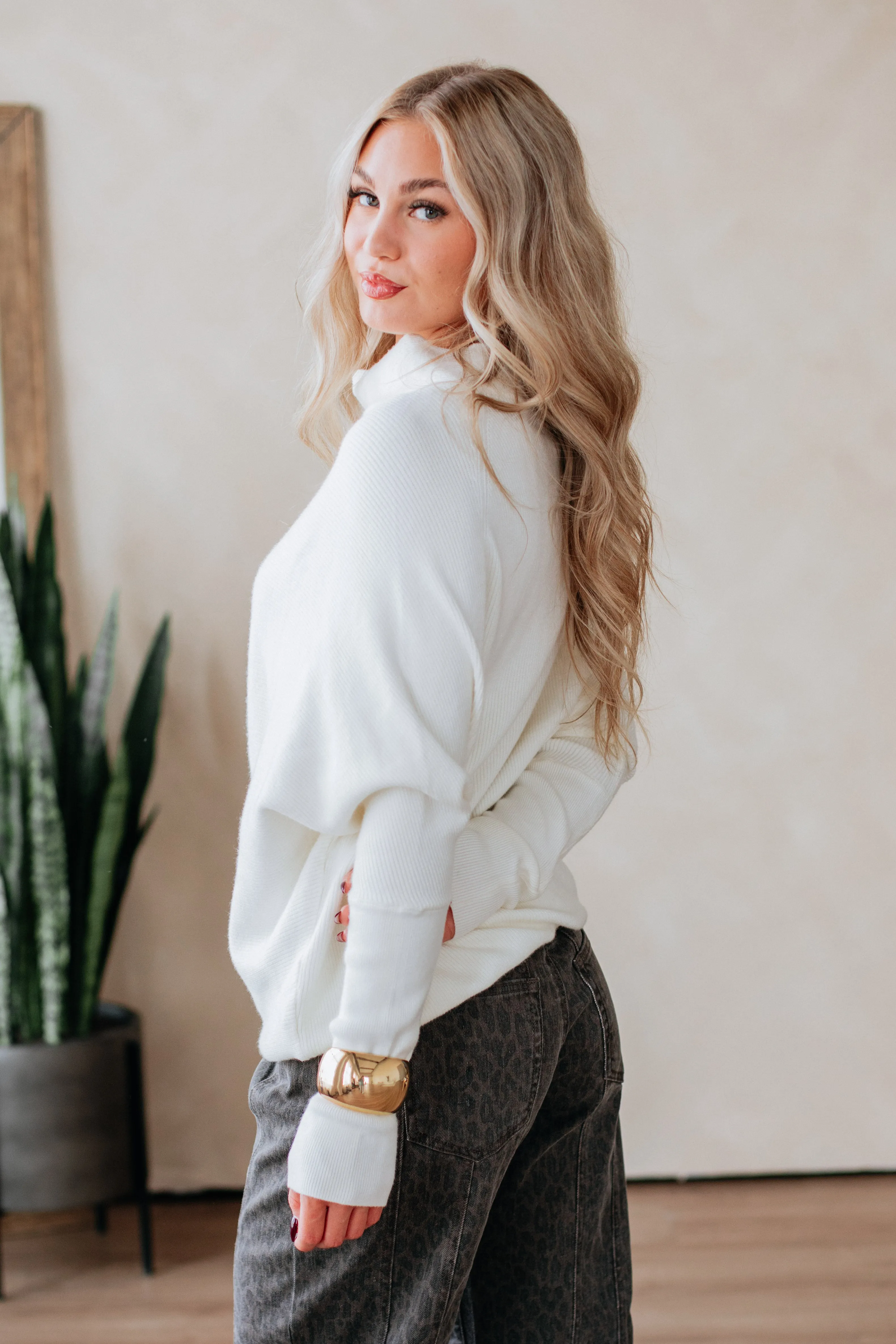 Gretchen Dolman Sweater - Cream sold by Wild Oak Boutique product image thumbnail 2