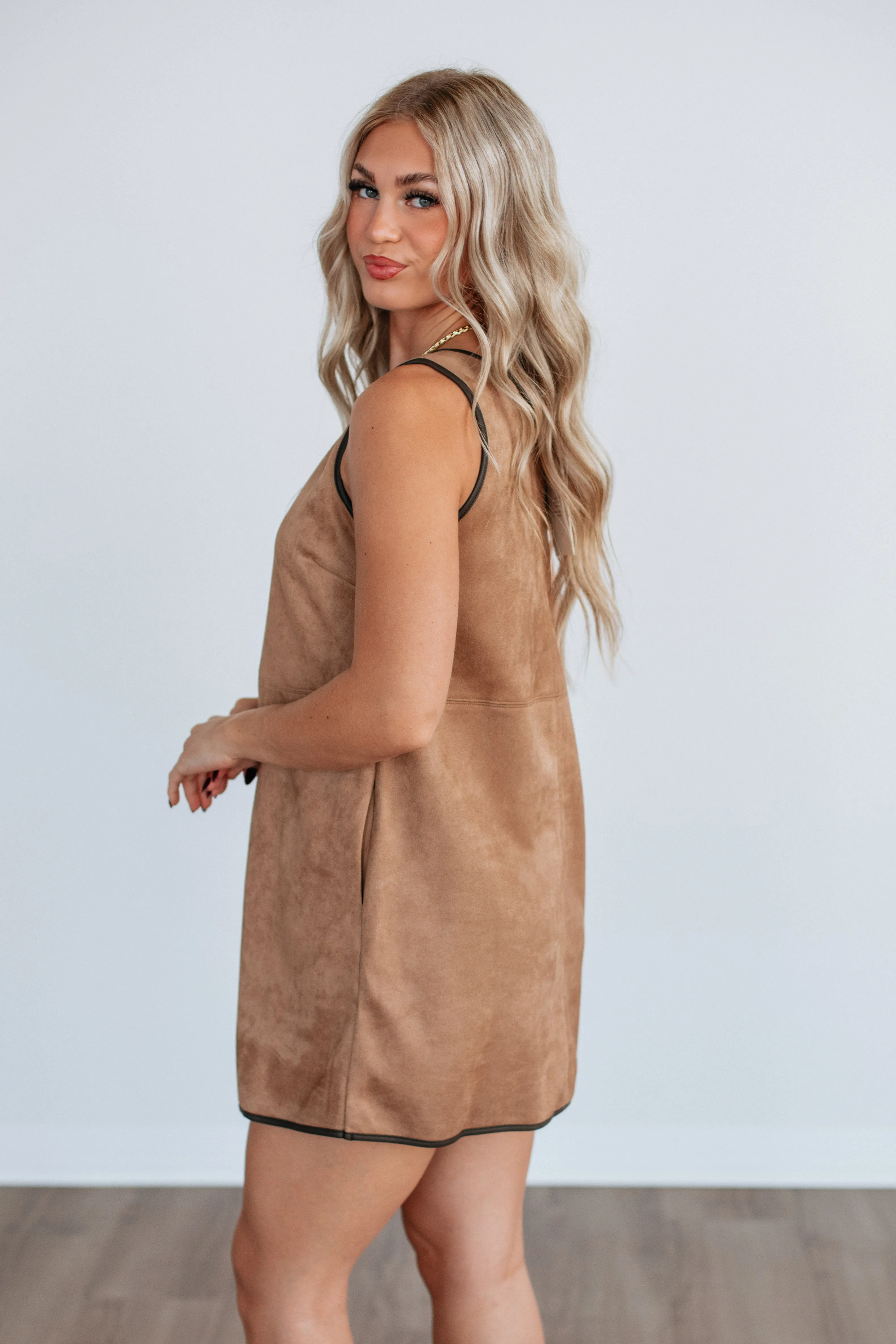 Lien Suede Dress sold by Wild Oak Boutique product image thumbnail 3