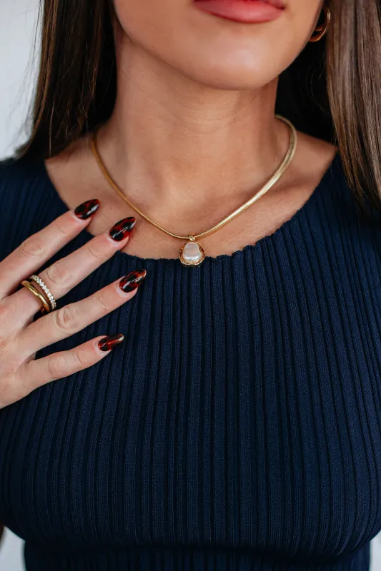 Luciana Pearl Necklace sold by Wild Oak Boutique