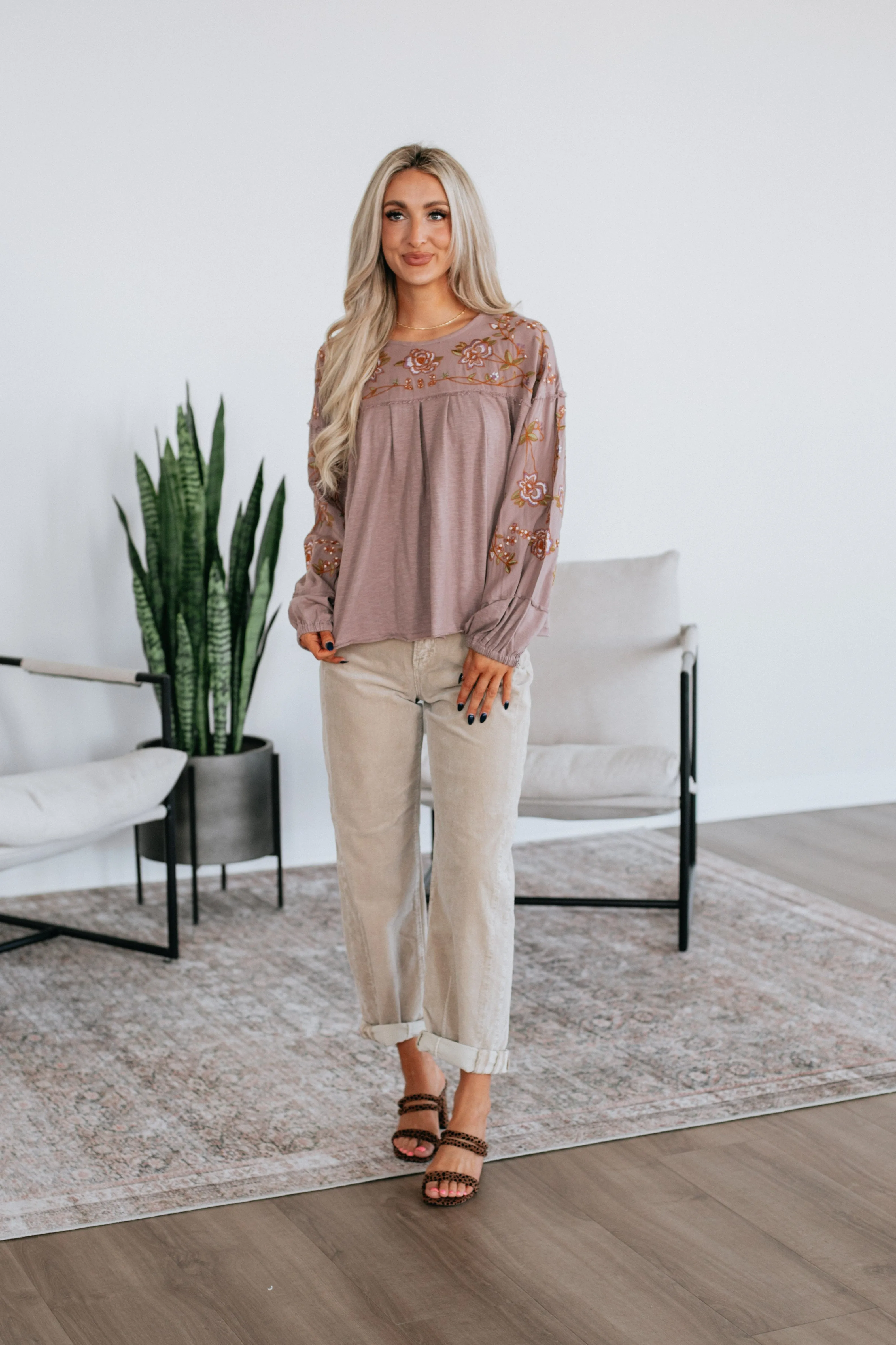 Jasmina Floral Top sold by Wild Oak Boutique product image thumbnail 3