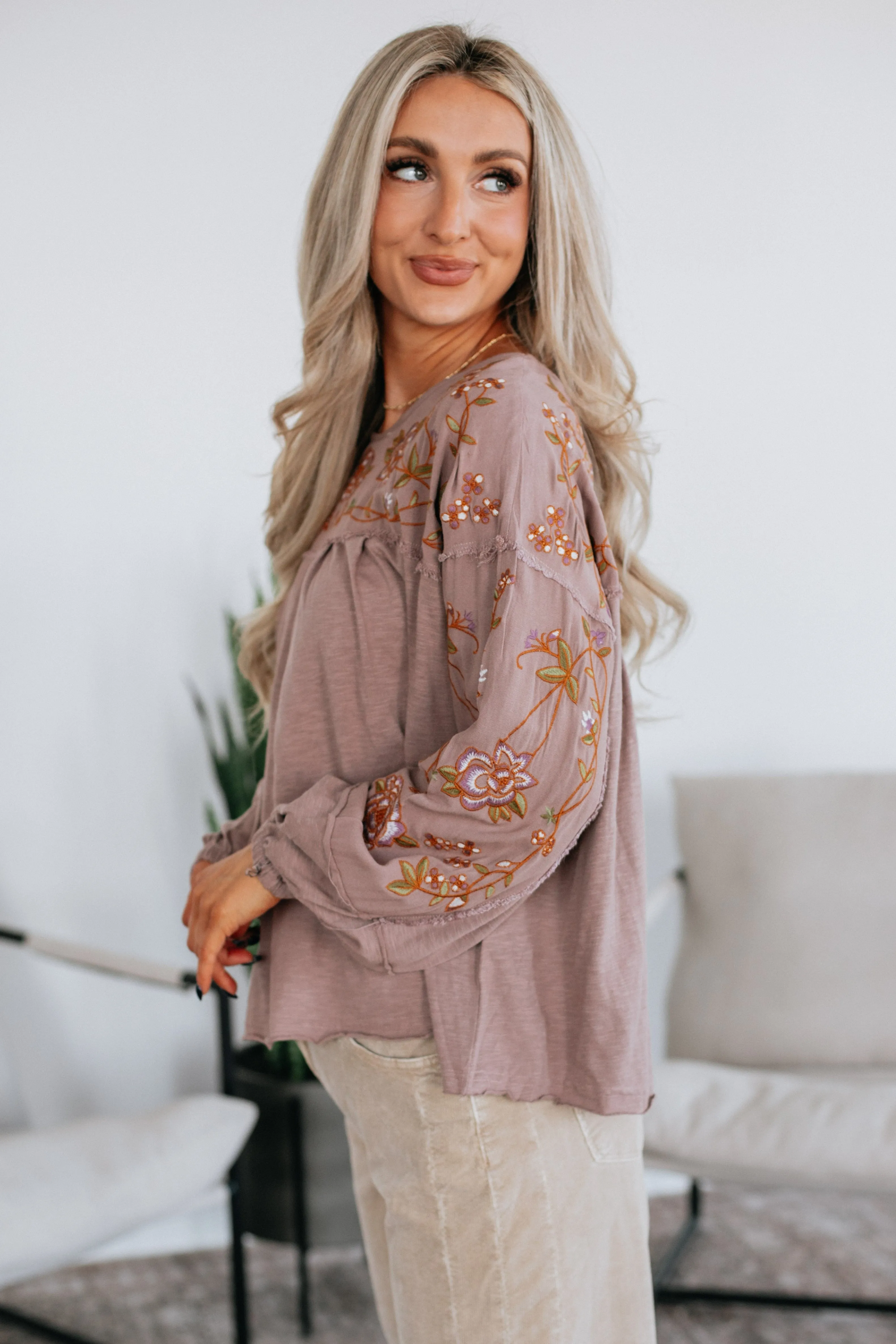 Jasmina Floral Top sold by Wild Oak Boutique product image thumbnail 4