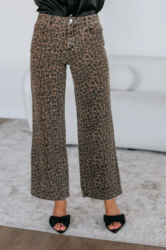 Lallina Leopard Pants sold by Wild Oak Boutique
