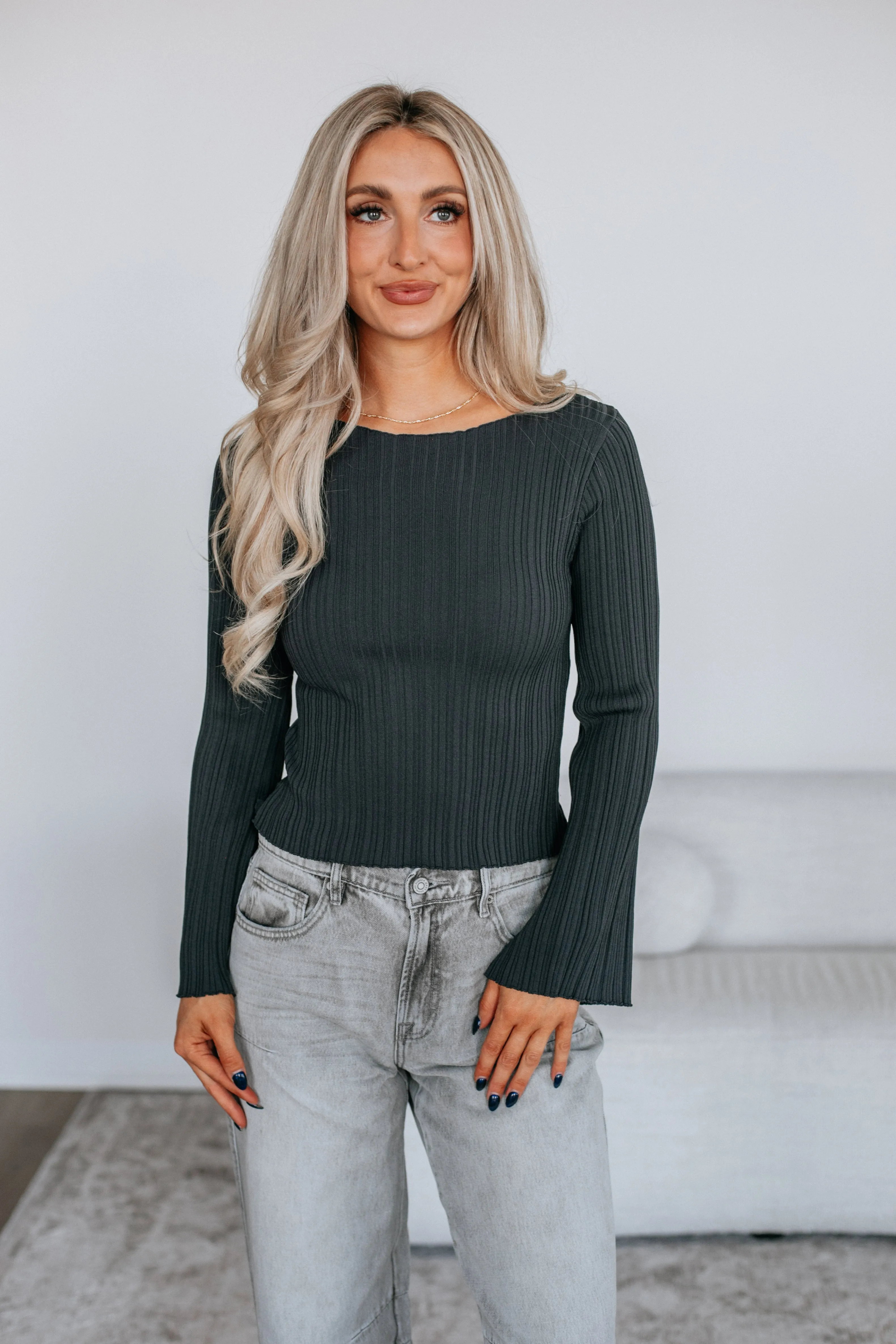 Jade Ribbed Top sold by Wild Oak Boutique product image thumbnail 4