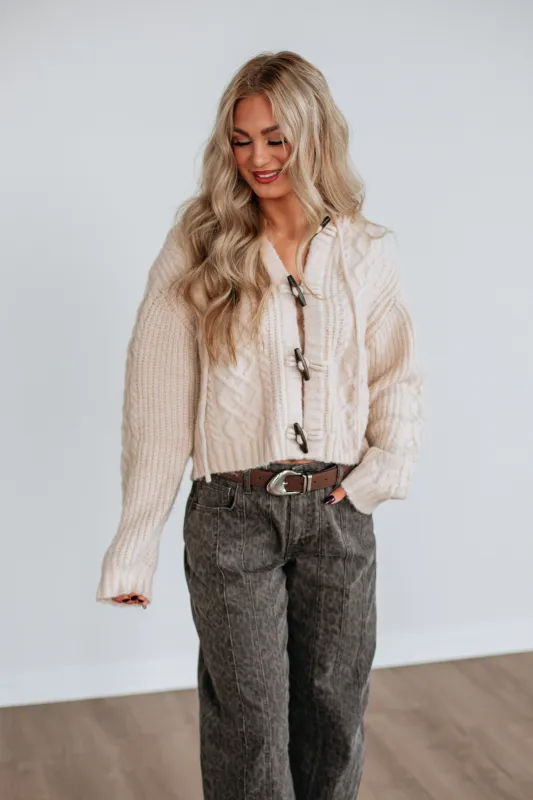 Natalee Cable Knit Cardigan sold by Wild Oak Boutique