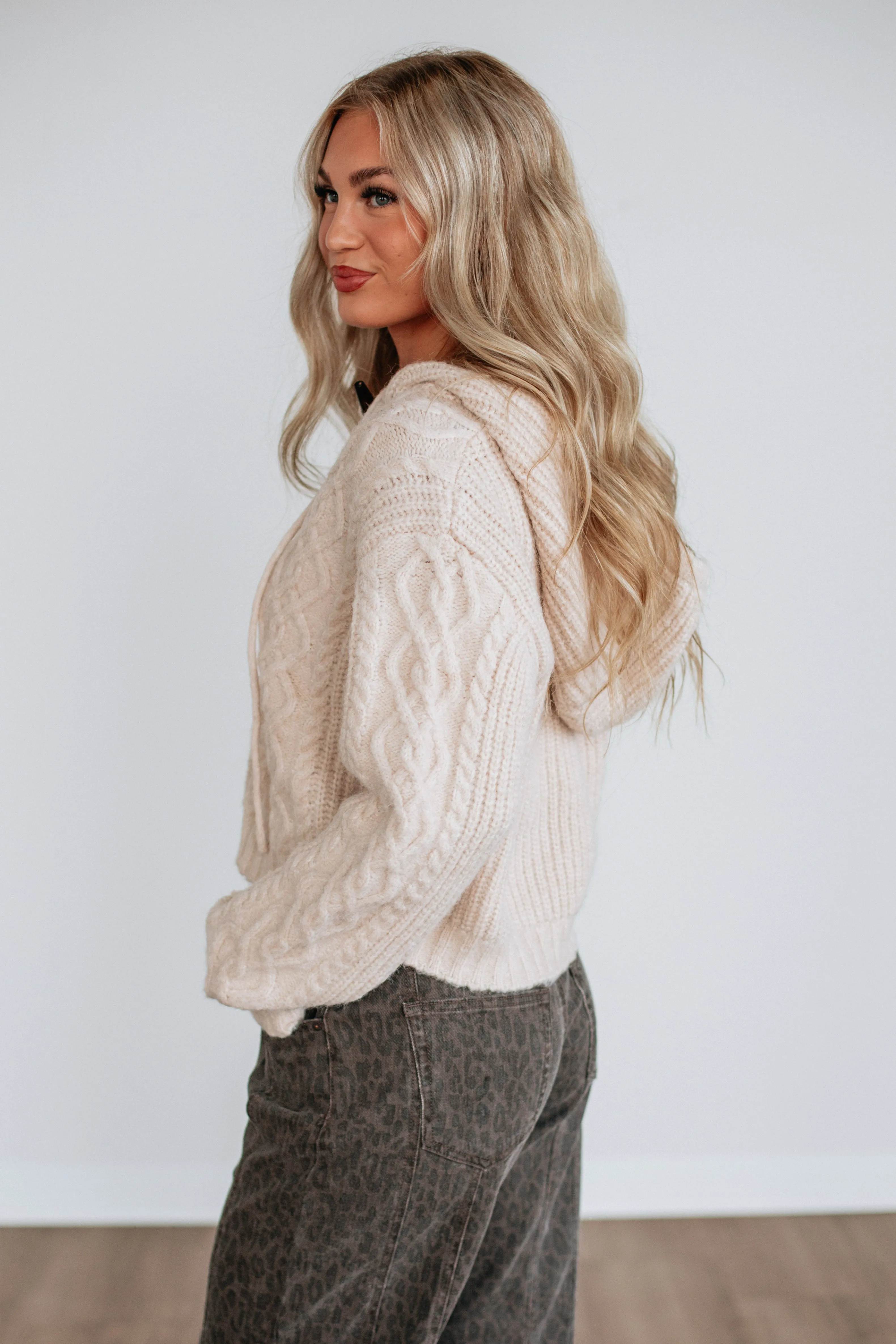 Natalee Cable Knit Cardigan sold by Wild Oak Boutique product image thumbnail 5