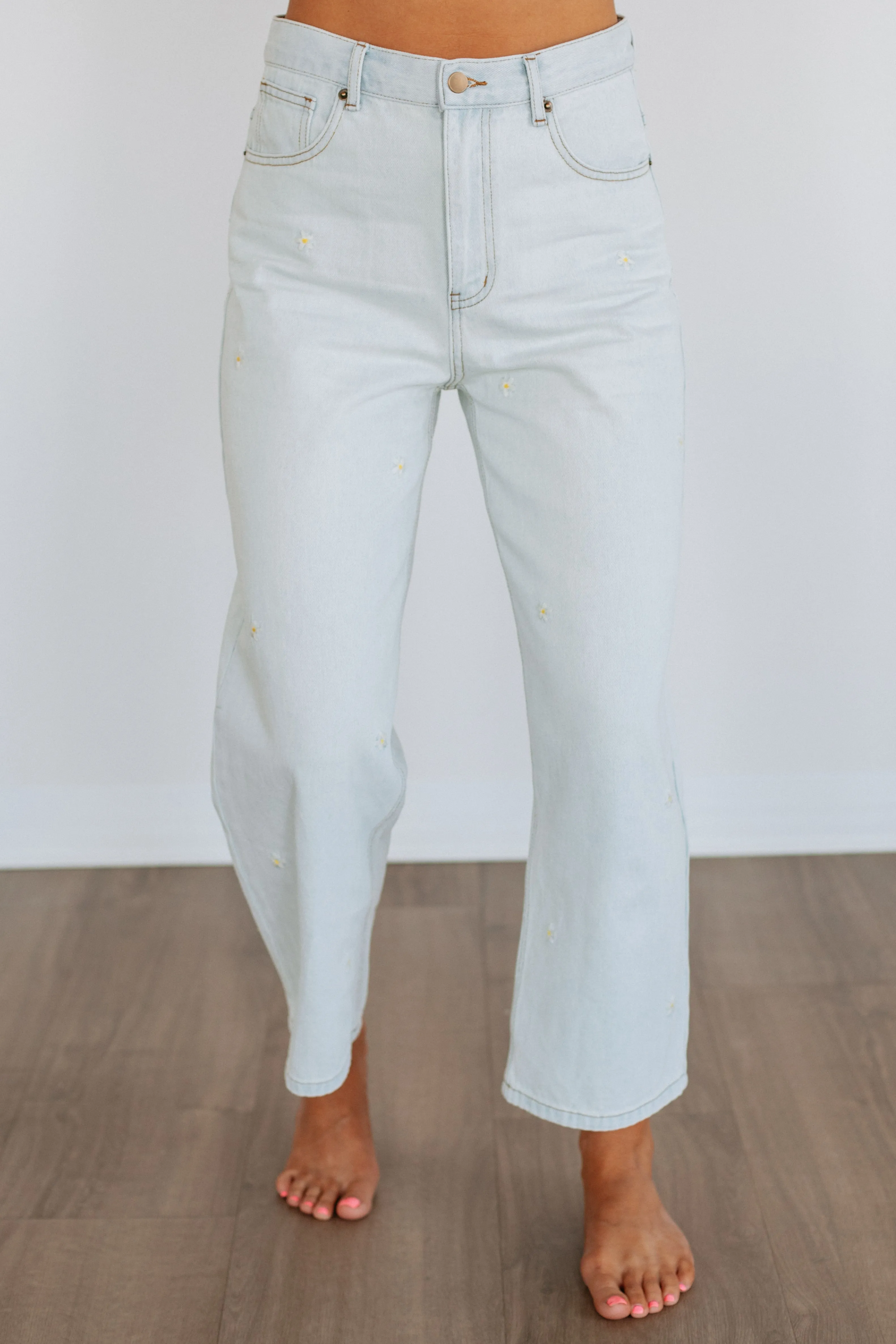 Britney Denim Pants sold by Wild Oak Boutique product image thumbnail 5