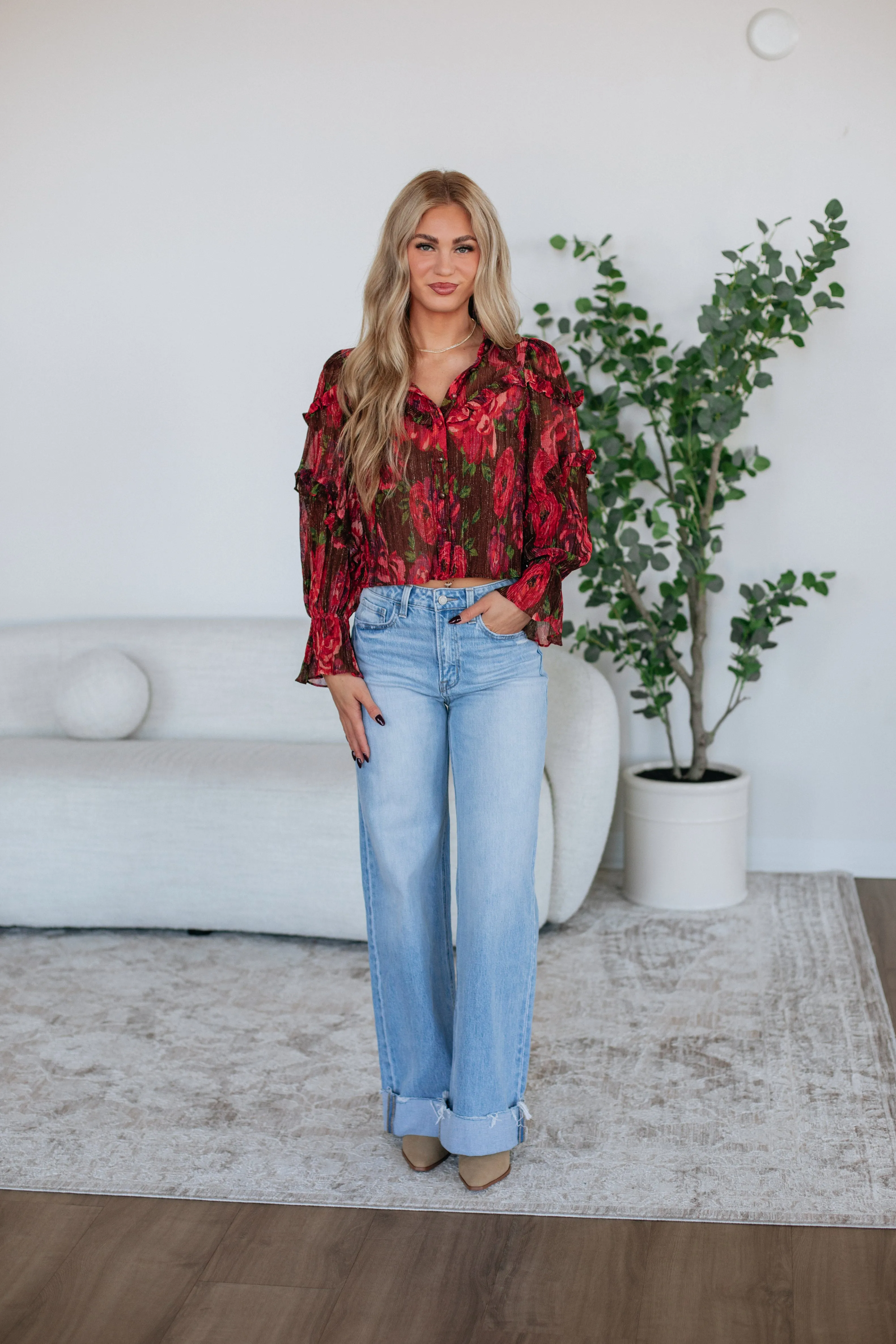 Raina Floral Blouse sold by Wild Oak Boutique product image thumbnail 3