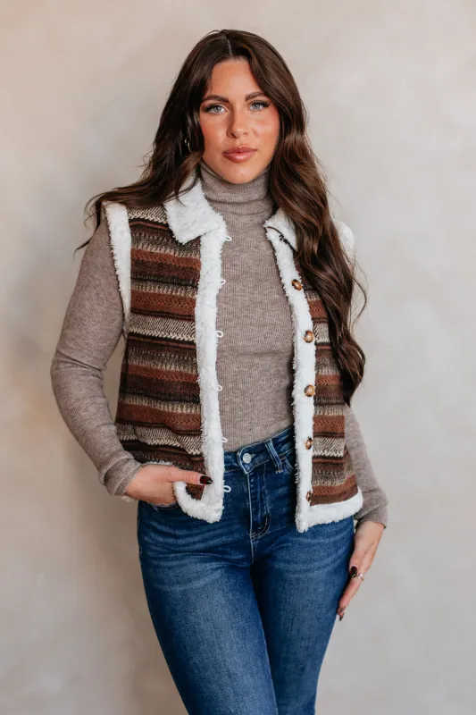 Tamryn Shearling Vest sold by Wild Oak Boutique