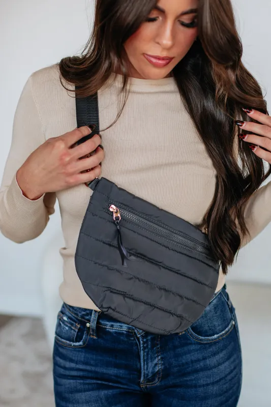 All I Need Belt Bag - Smoke sold by Wild Oak Boutique