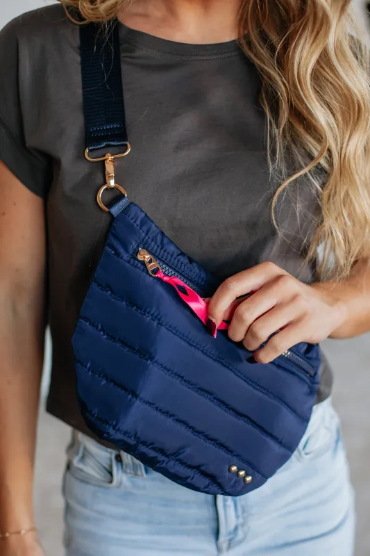 All I Need Belt Bag - Navy sold by Wild Oak Boutique