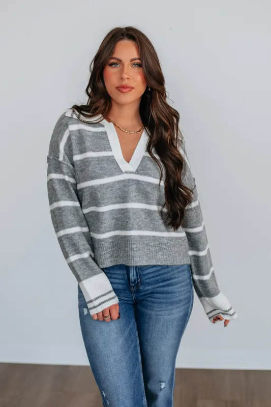 Emery Striped Sweater sold by Wild Oak Boutique