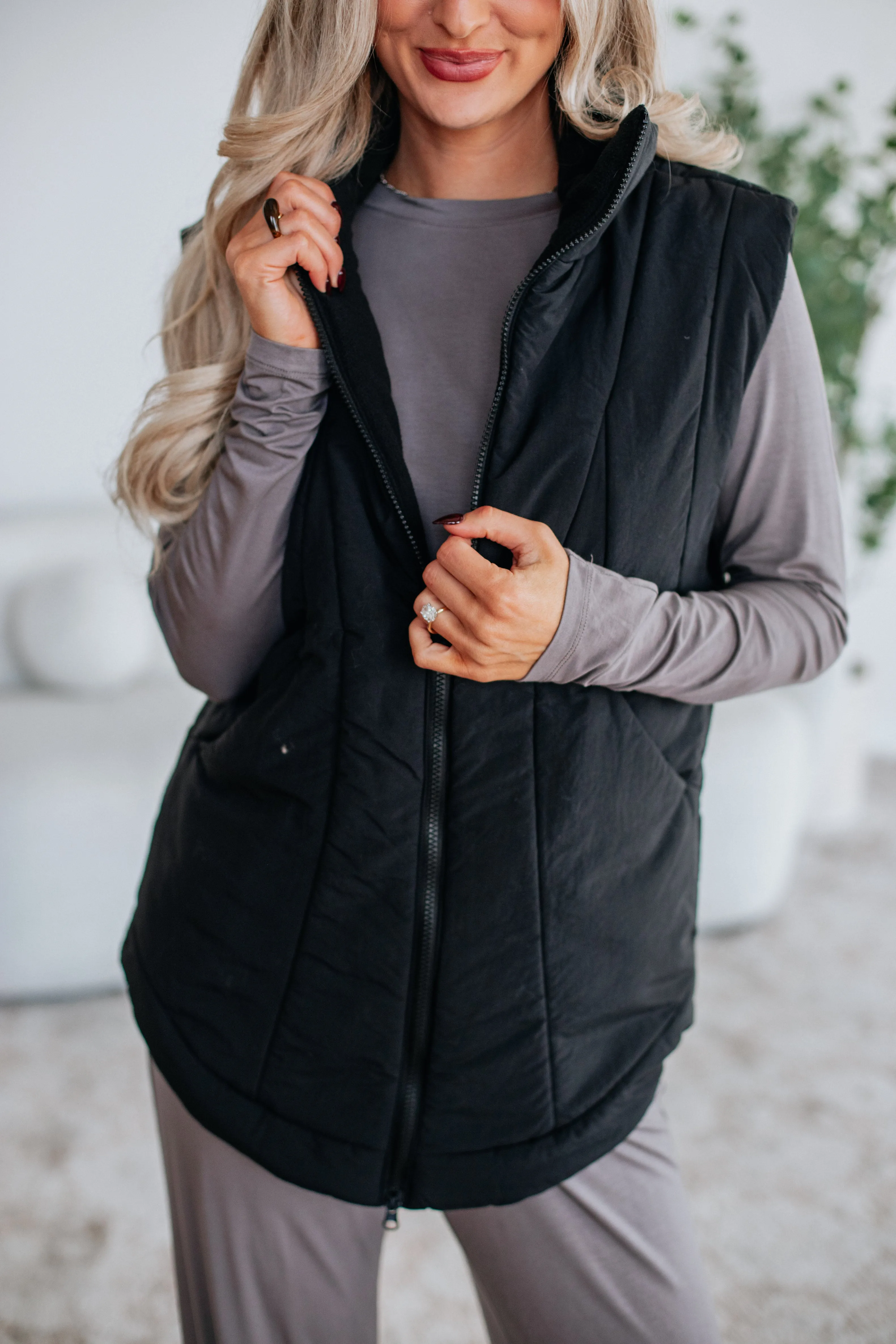 Vicki Puffer Vest sold by Wild Oak Boutique product image thumbnail 2