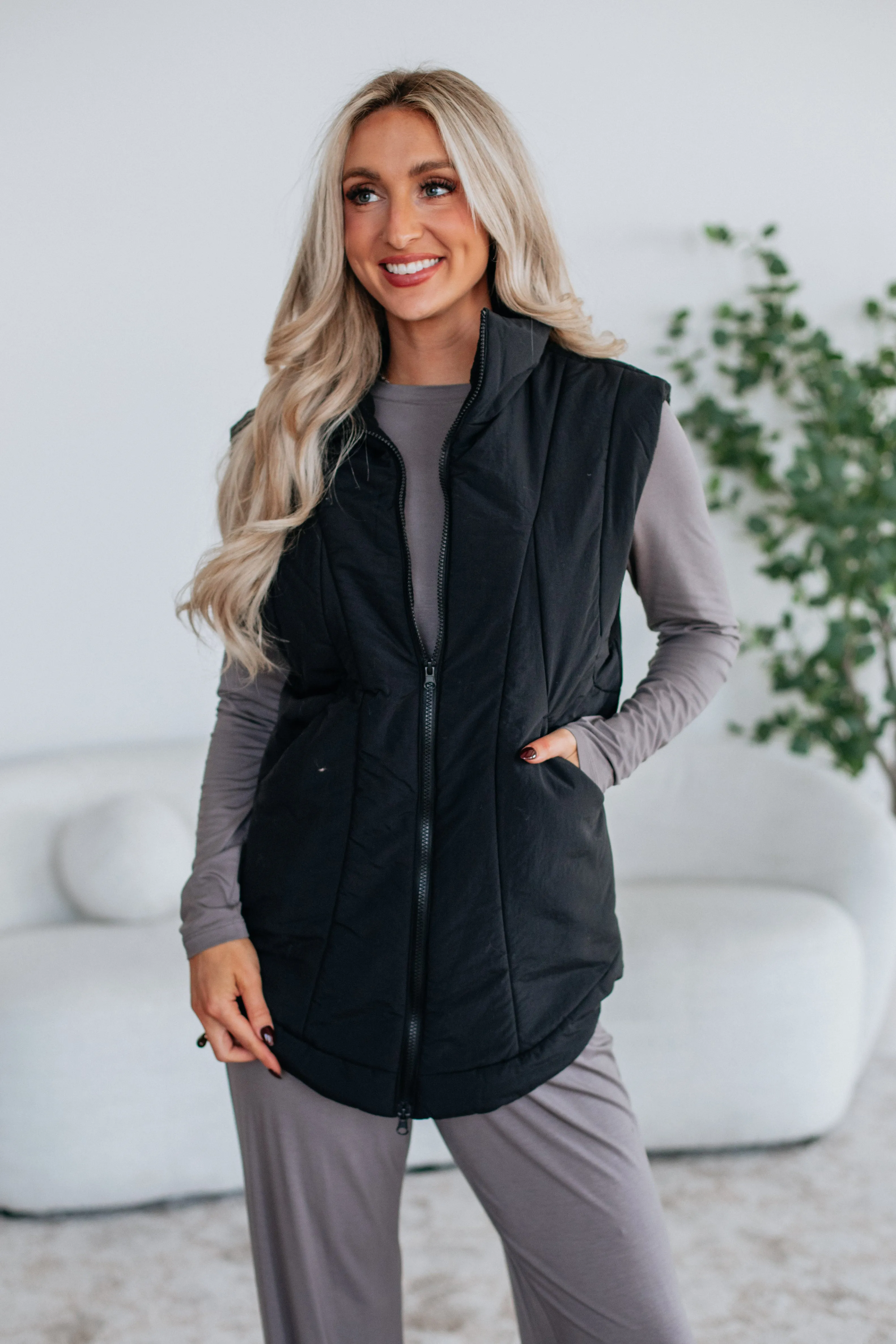 Vicki Puffer Vest sold by Wild Oak Boutique