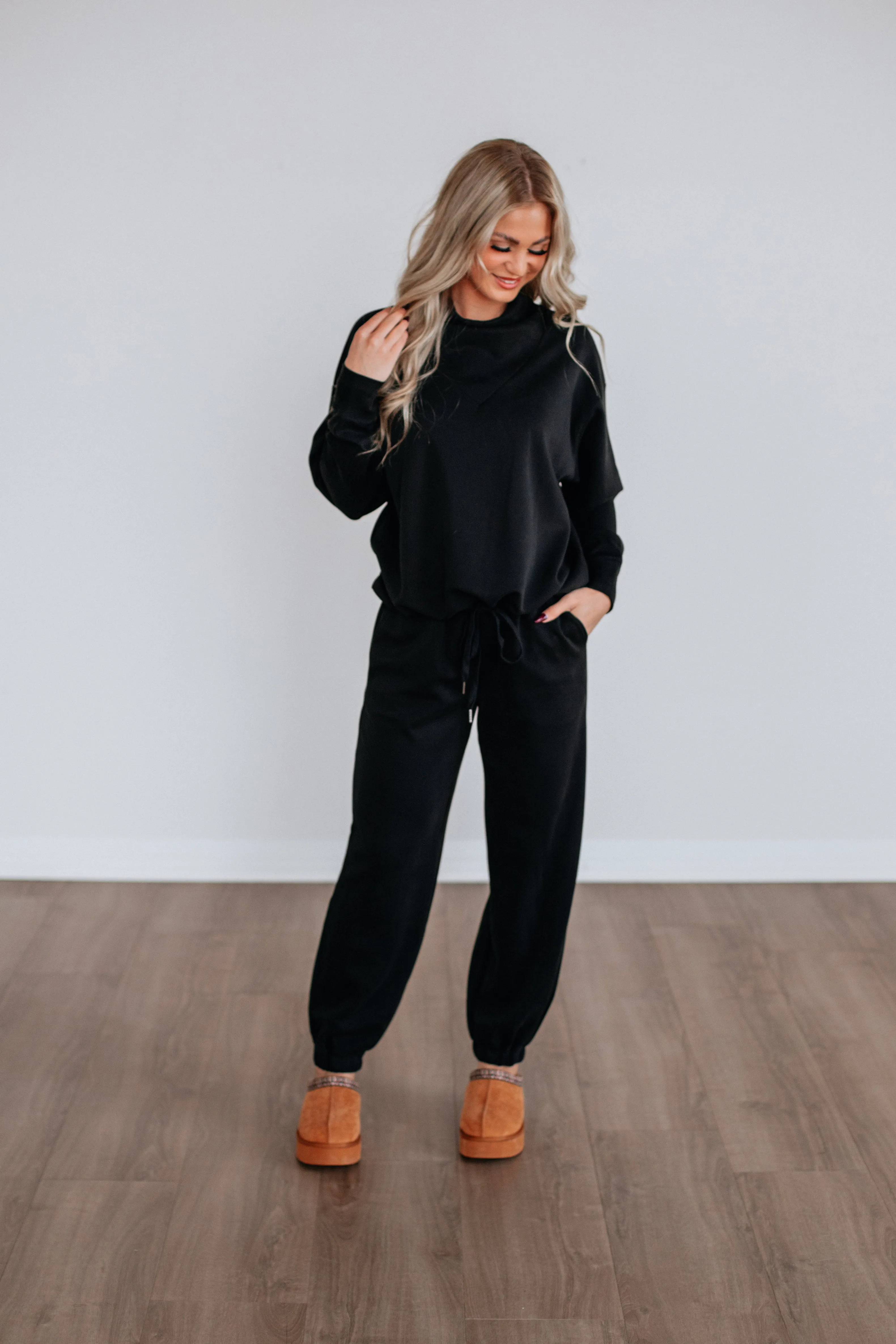 Teleri Lounge Joggers - Washed Black sold by Wild Oak Boutique product image thumbnail 3