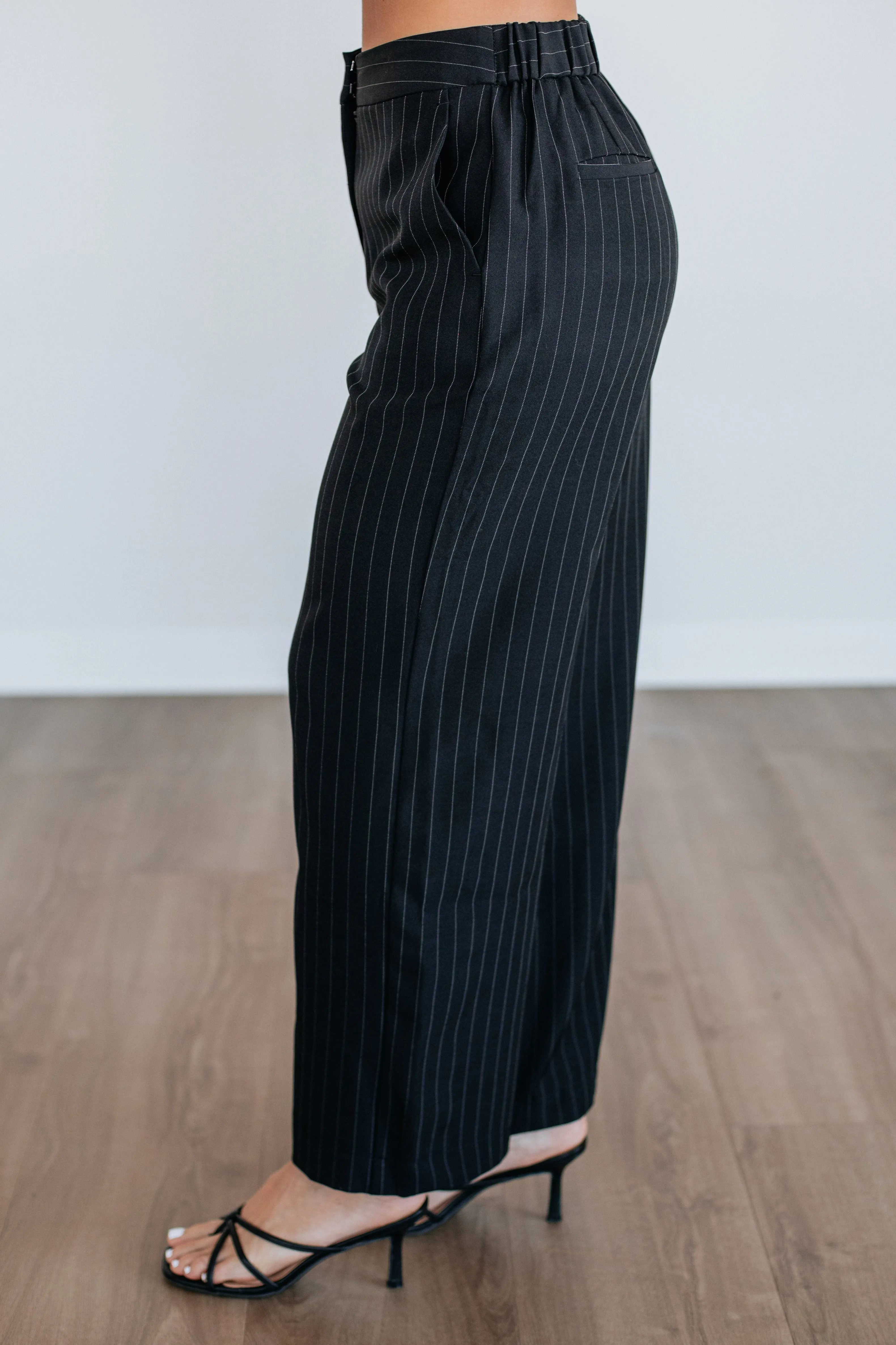 Molly Pinstriped Trousers sold by Wild Oak Boutique product image thumbnail 2