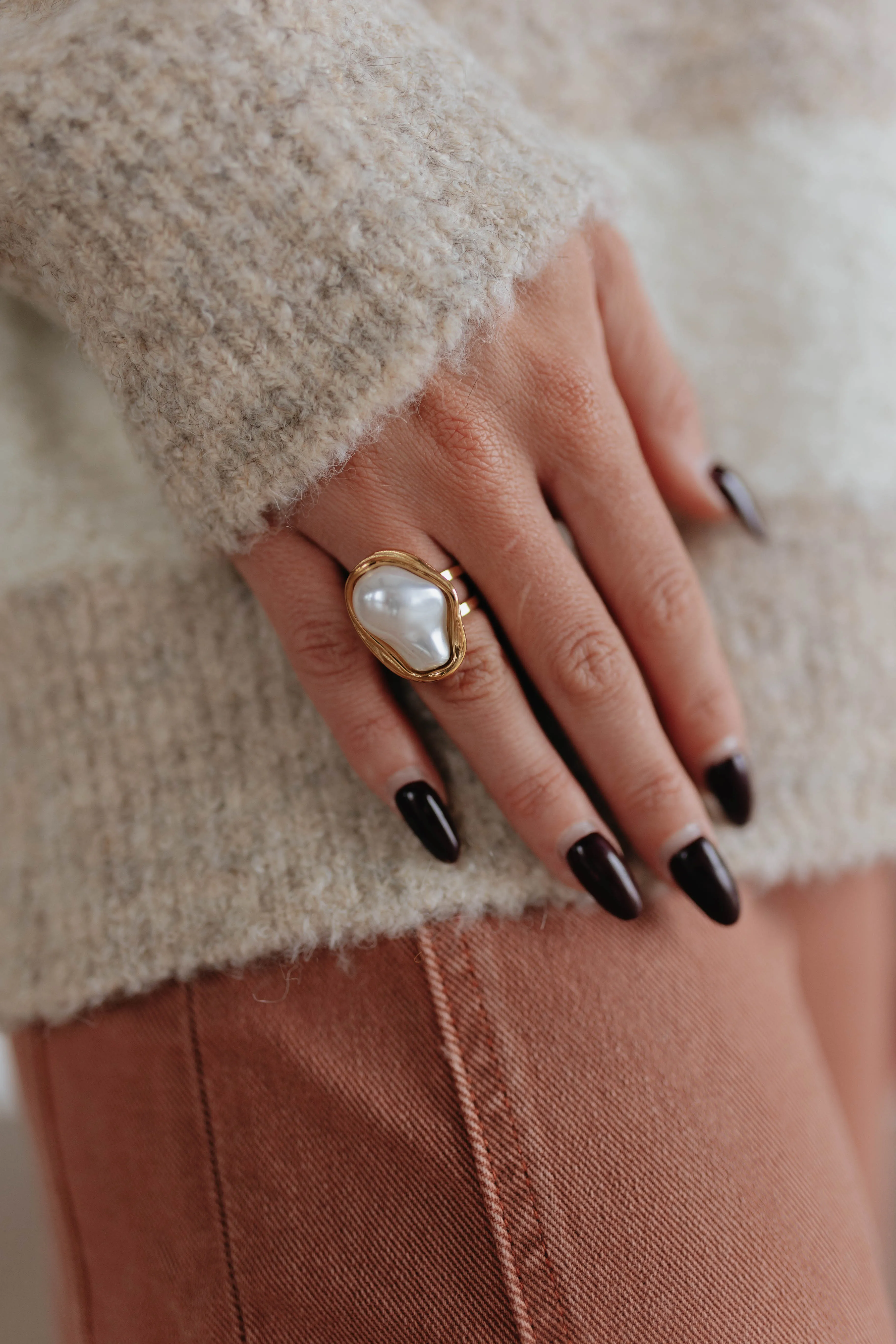 Elsa Pearl Ring sold by Wild Oak Boutique