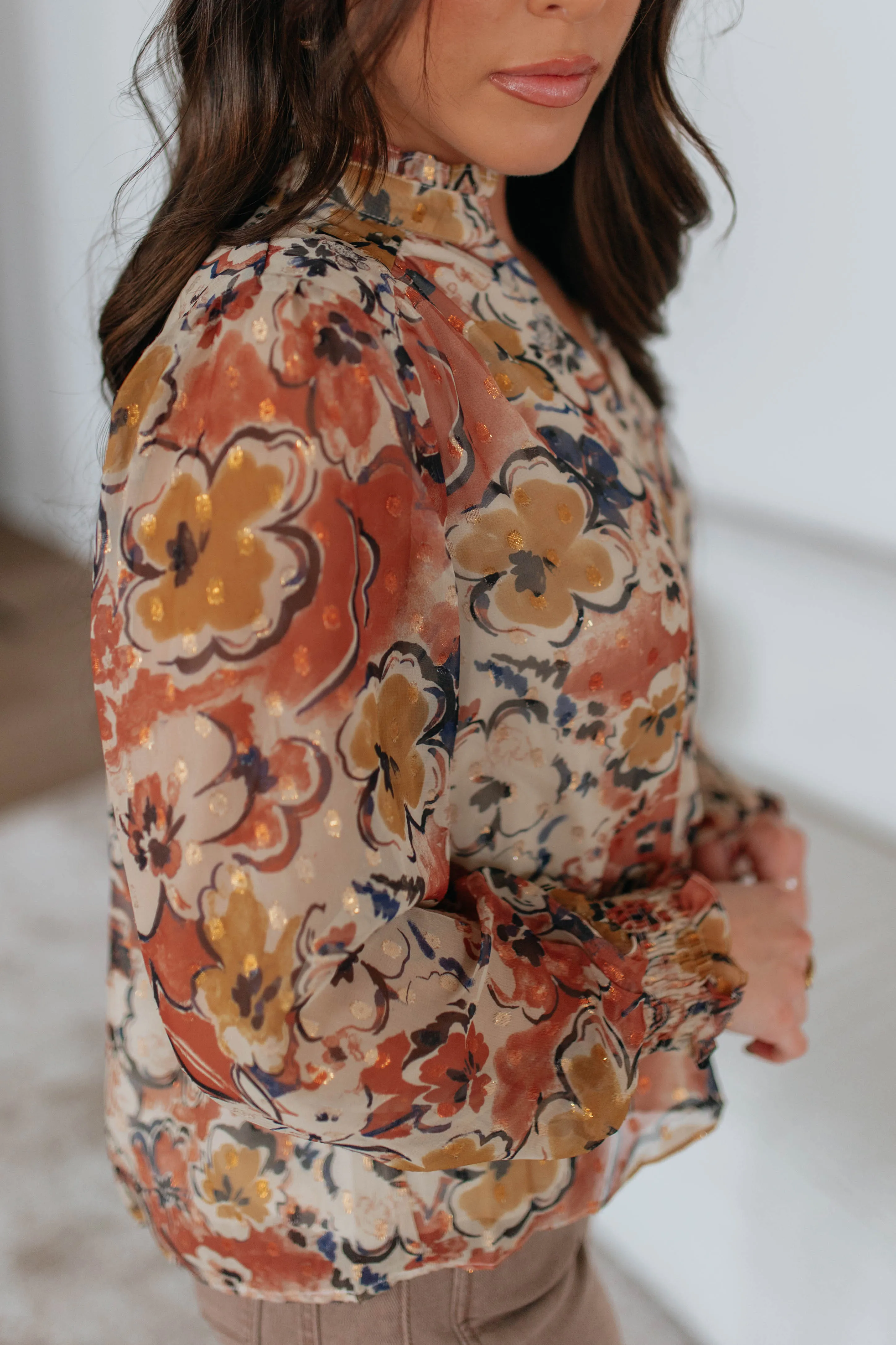 Jonelle Floral Top sold by Wild Oak Boutique product image thumbnail 3