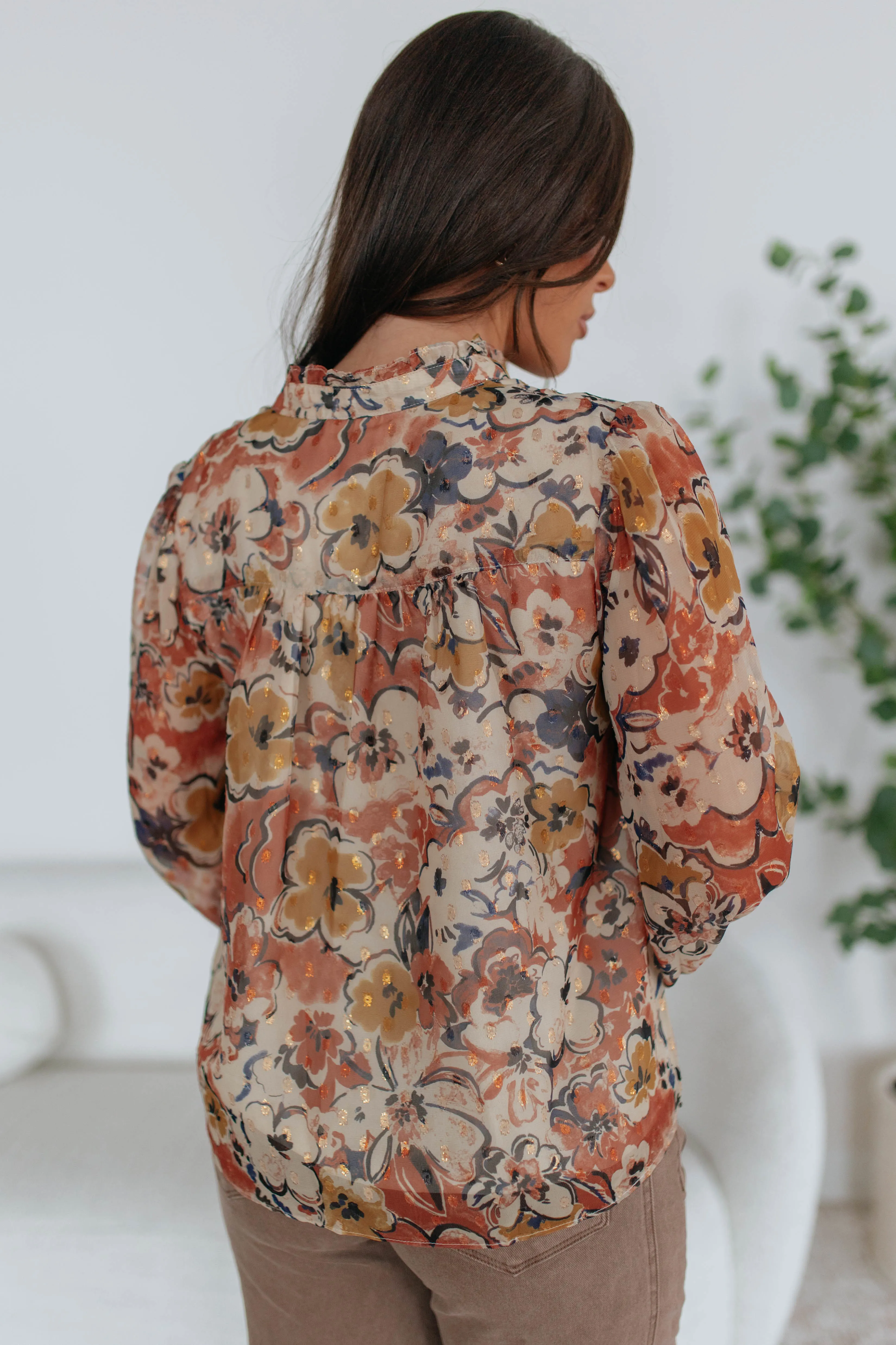 Jonelle Floral Top sold by Wild Oak Boutique product image thumbnail 5