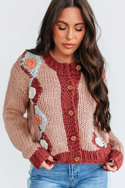 Jaslynn Floral Cardigan sold by Wild Oak Boutique