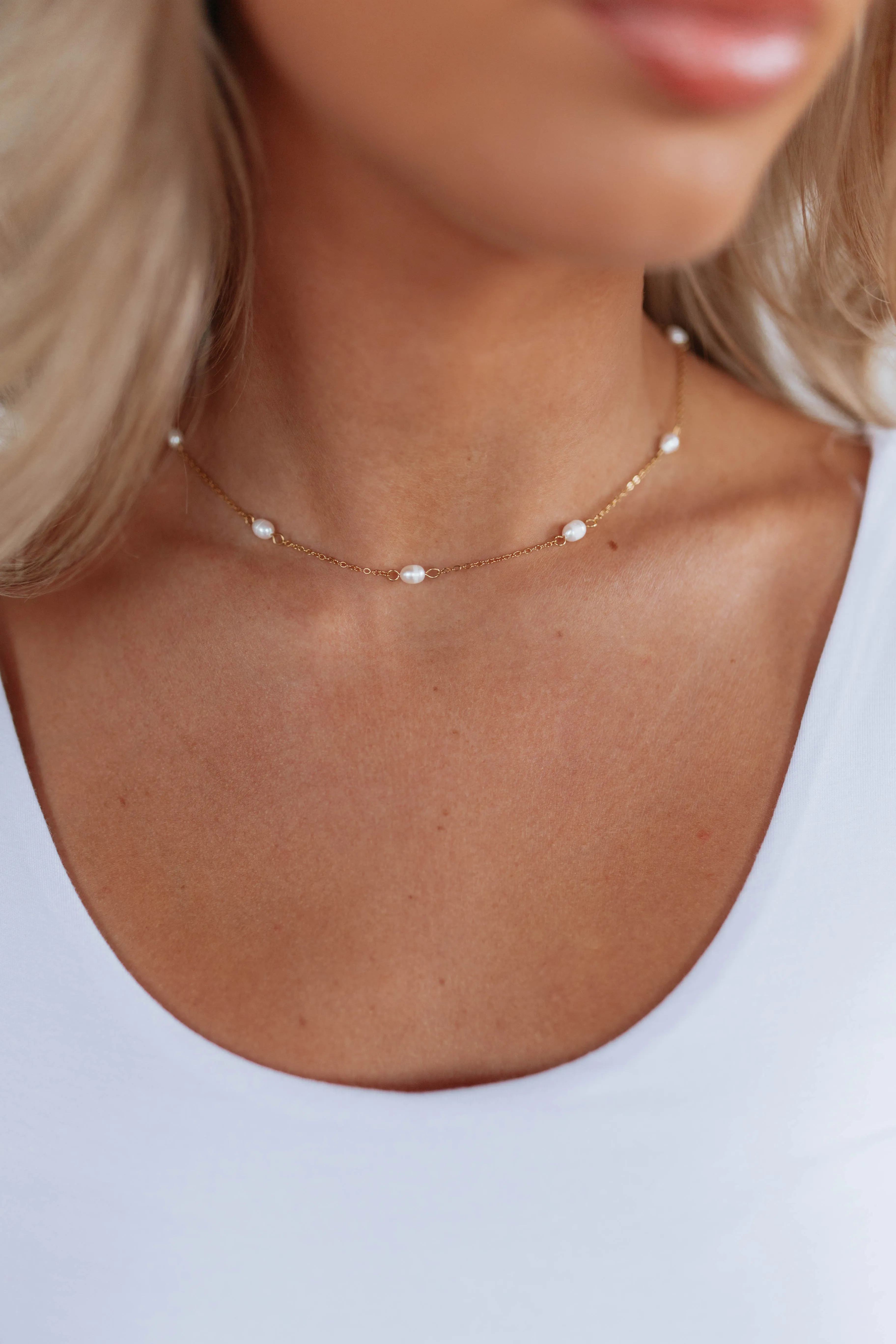 Evanna Pearl Necklace sold by Wild Oak Boutique product image thumbnail 3
