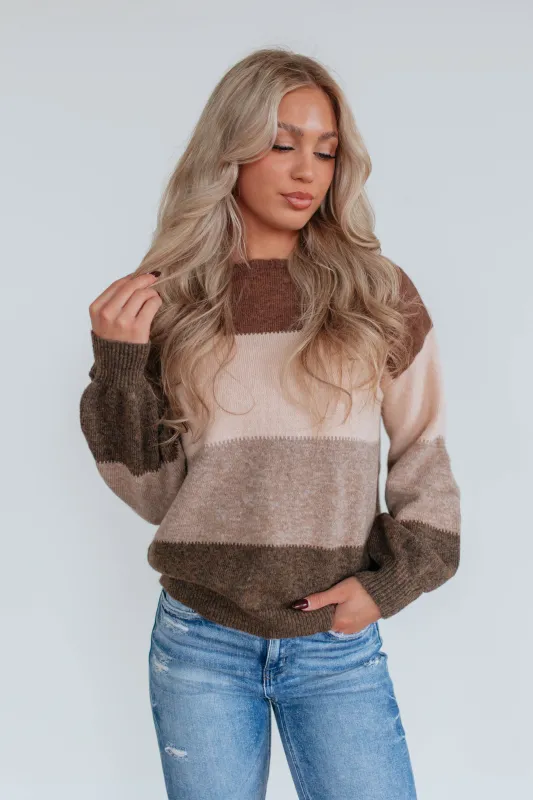 Carrington Striped Sweater sold by Wild Oak Boutique