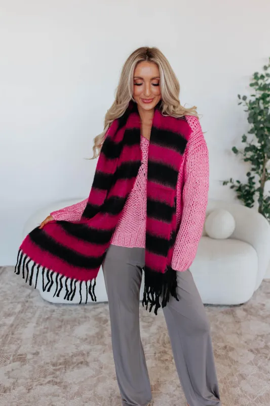 Ezrah Striped Scarf made by Wild Oak Boutique