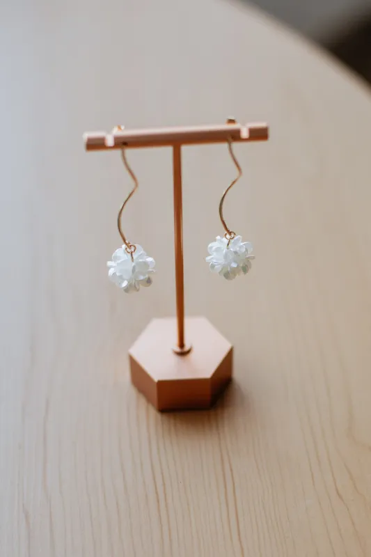 Rosette Floral Earrings sold by Wild Oak Boutique