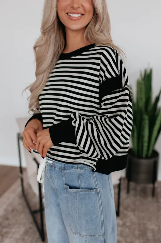 Braylee Striped Top made by Rae Mode