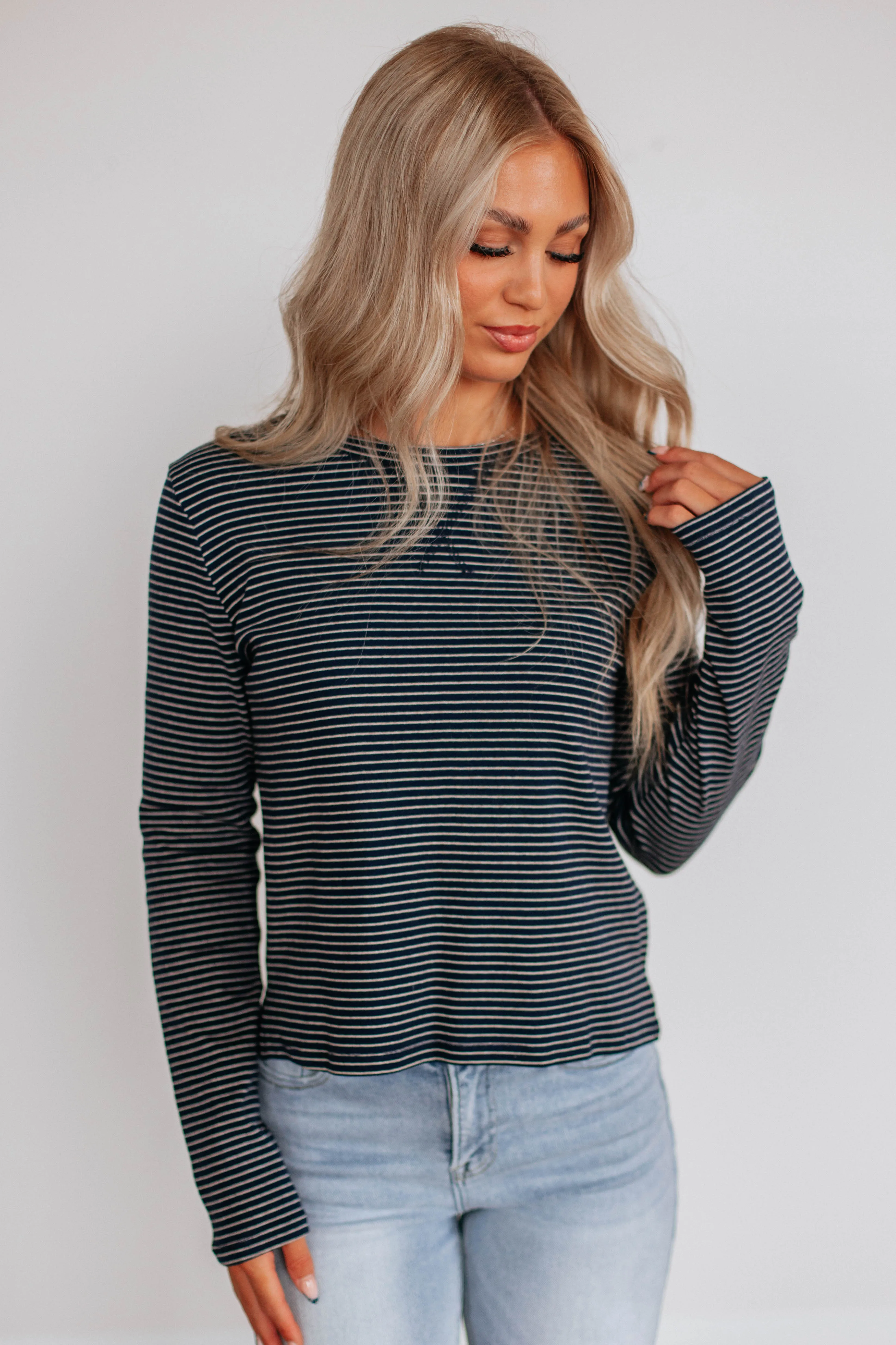 Peterson Striped Top sold by Wild Oak Boutique product image thumbnail 5