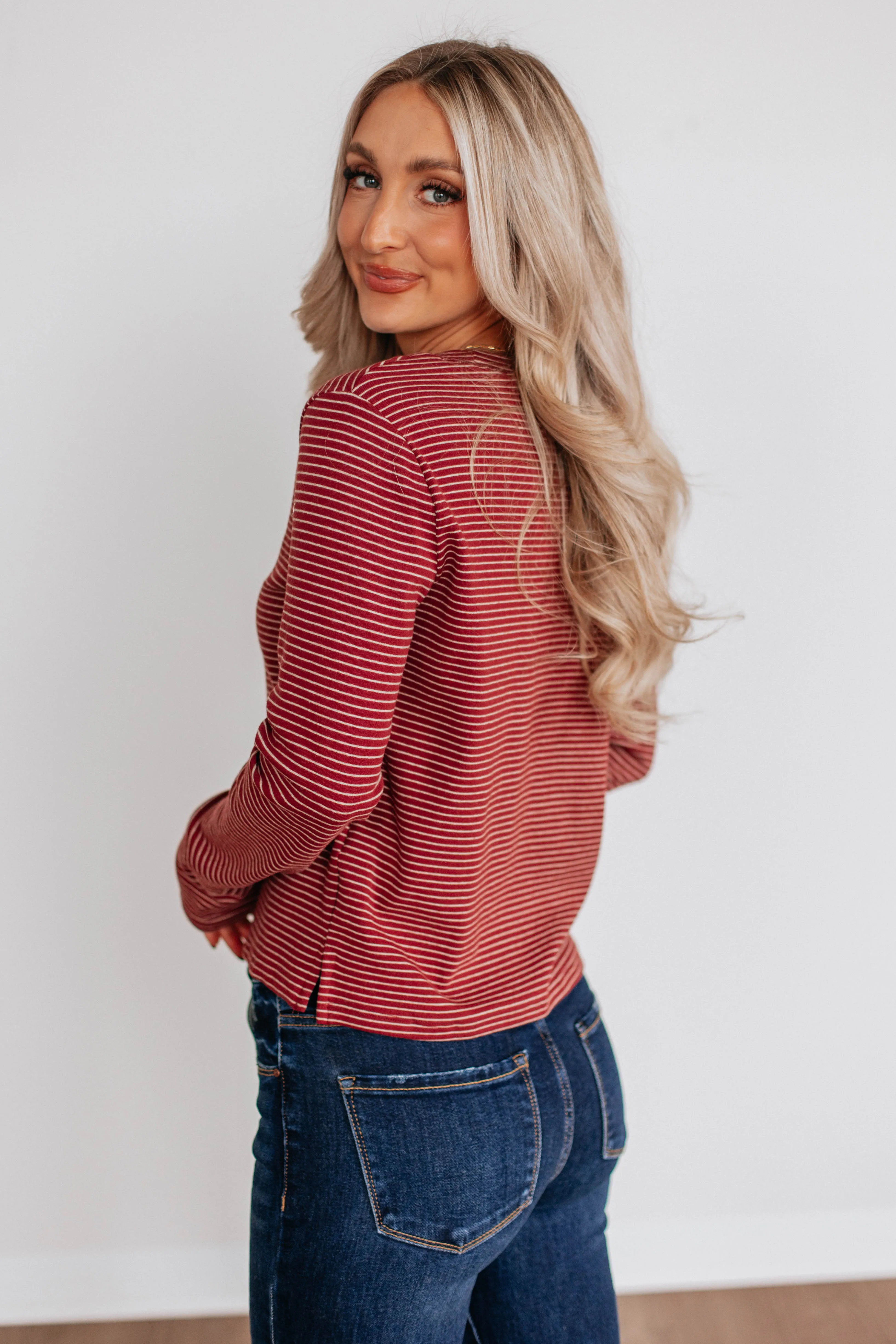 Peterson Striped Top sold by Wild Oak Boutique product image thumbnail 4